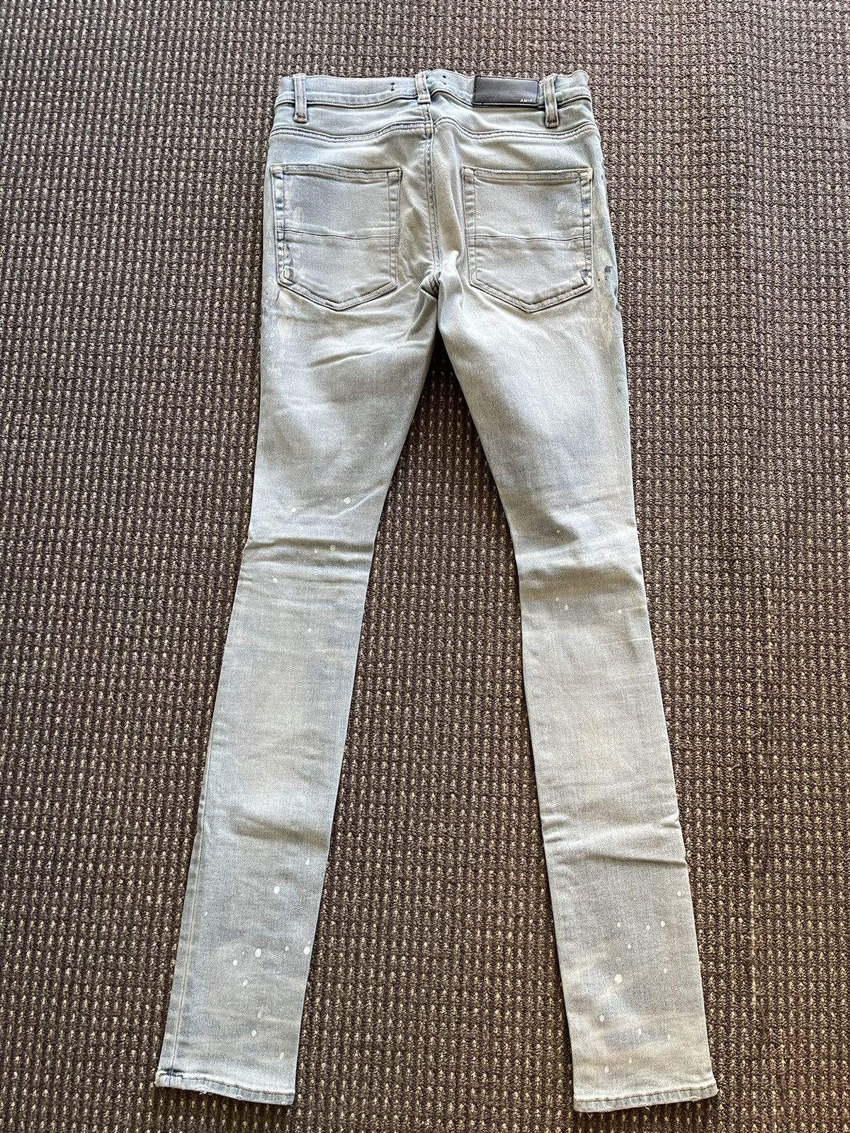 Amiri 2018 Super Destroyed Ink Painted Jeans Size US 29 - 2 Thumbnail
