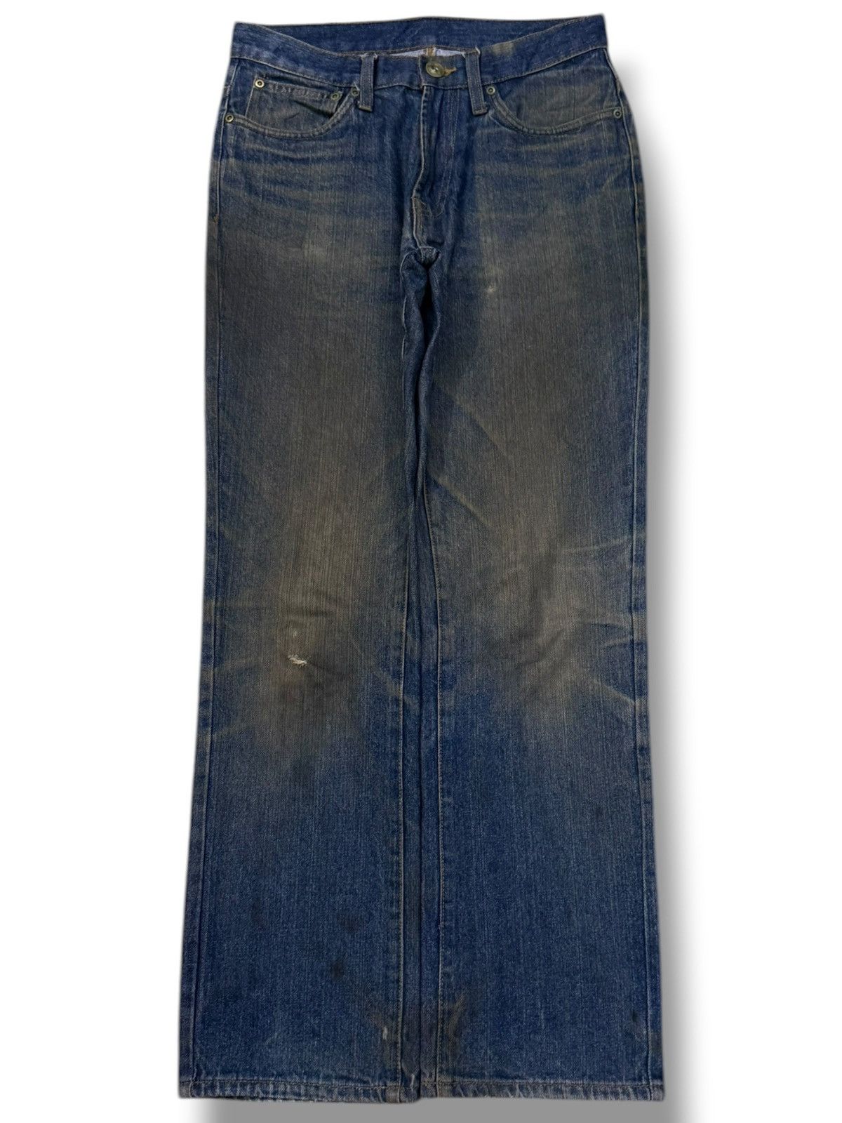Japanese Brand Vintage Japanese Denim Jeans Y2K Vintage Fade mud wash | W29 Size US 29 - 2 Thumbnail