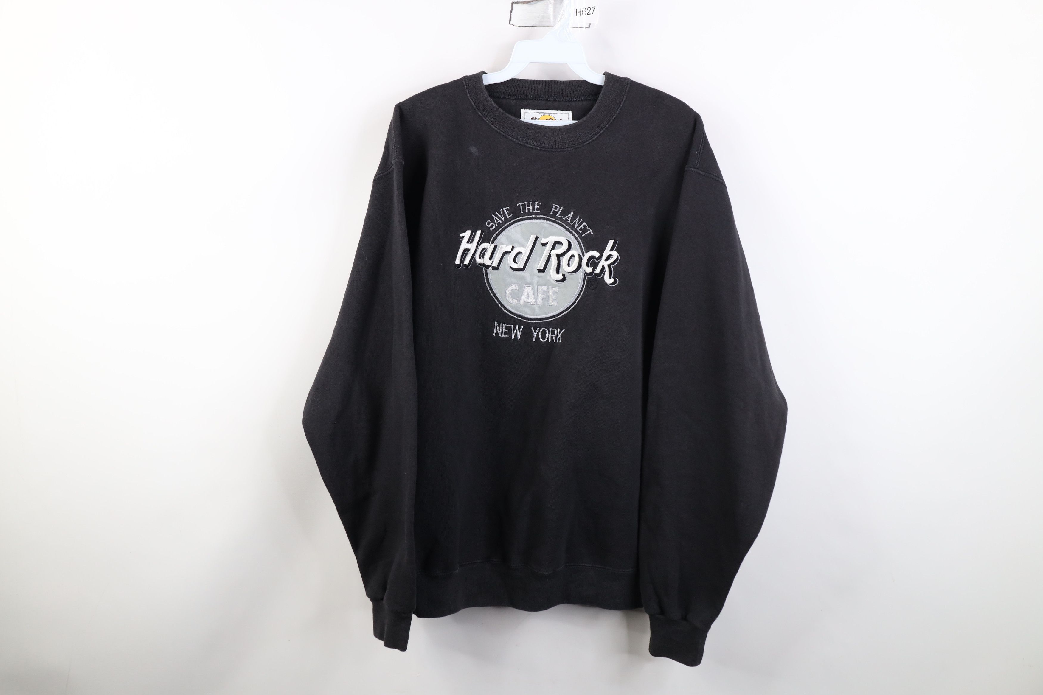 Hard Rock Cafe Vintage 90s Hard Rock Cafe New York Sweatshirt Black USA Size US S / EU 44-46 / 1 - 1 Thumbnail