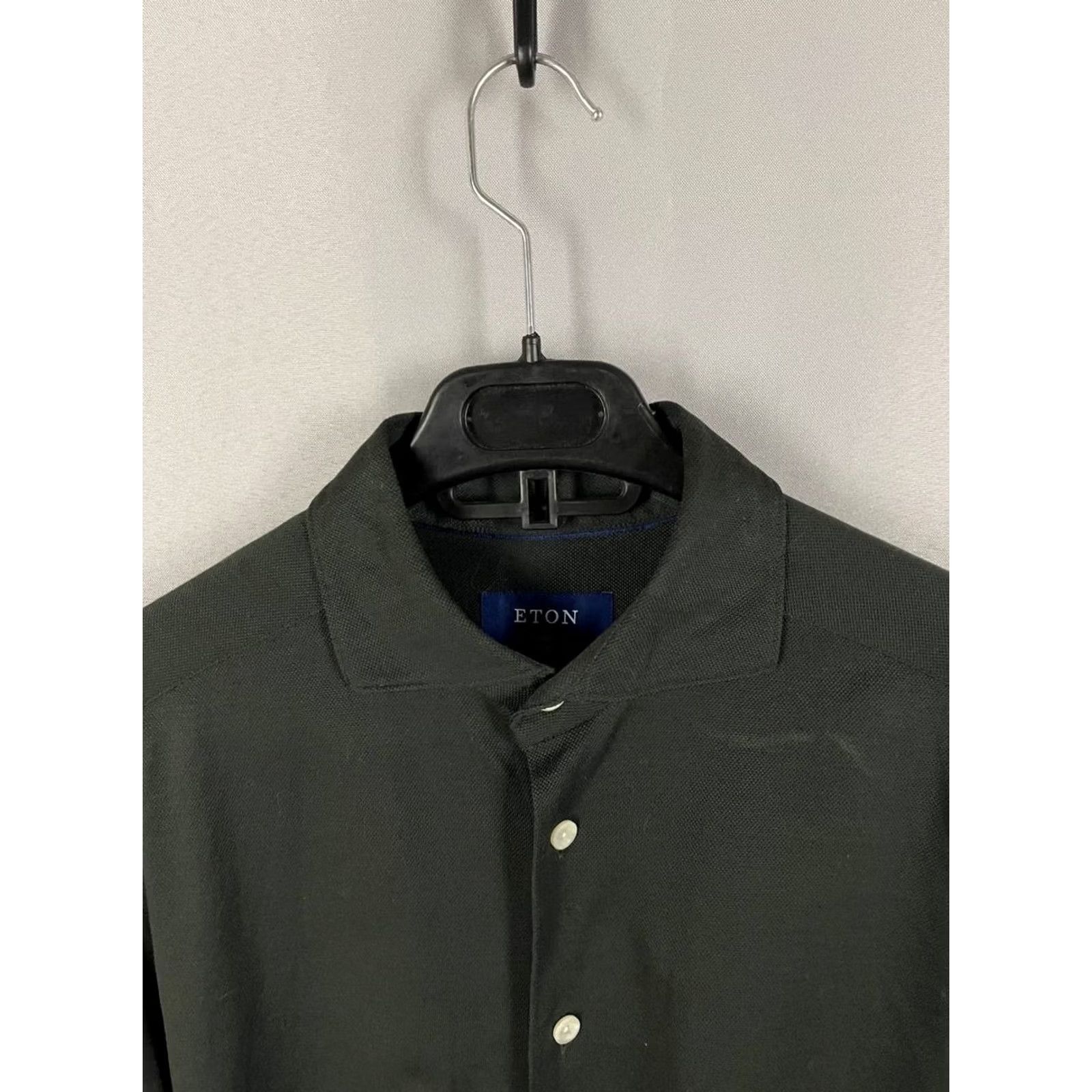 Yves Saint Laurent Saint Laurent Eton Shirt Button-Up Slim Black Cotton L Mens Long Sleeve Casual Shirt Size US L / EU 52-54 / 3 - 7 Thumbnail