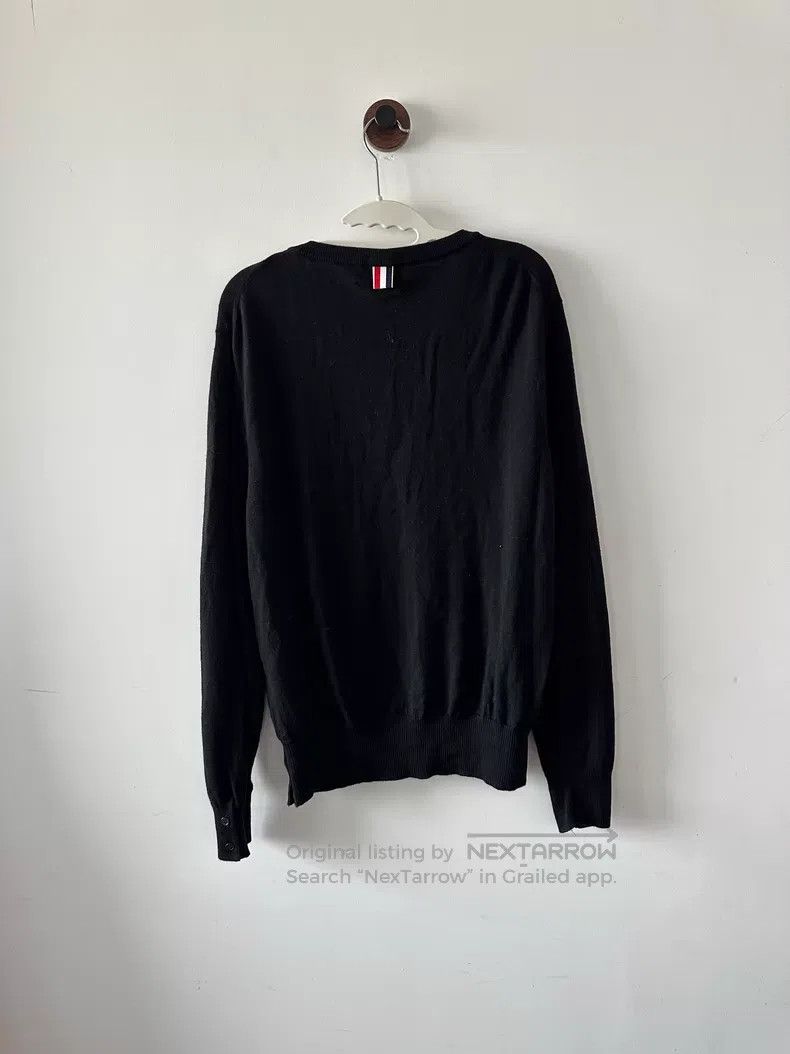Thom Browne Thom Browne Black Woolen Sweater Size US XL / EU 56 / 4 - 2 Thumbnail