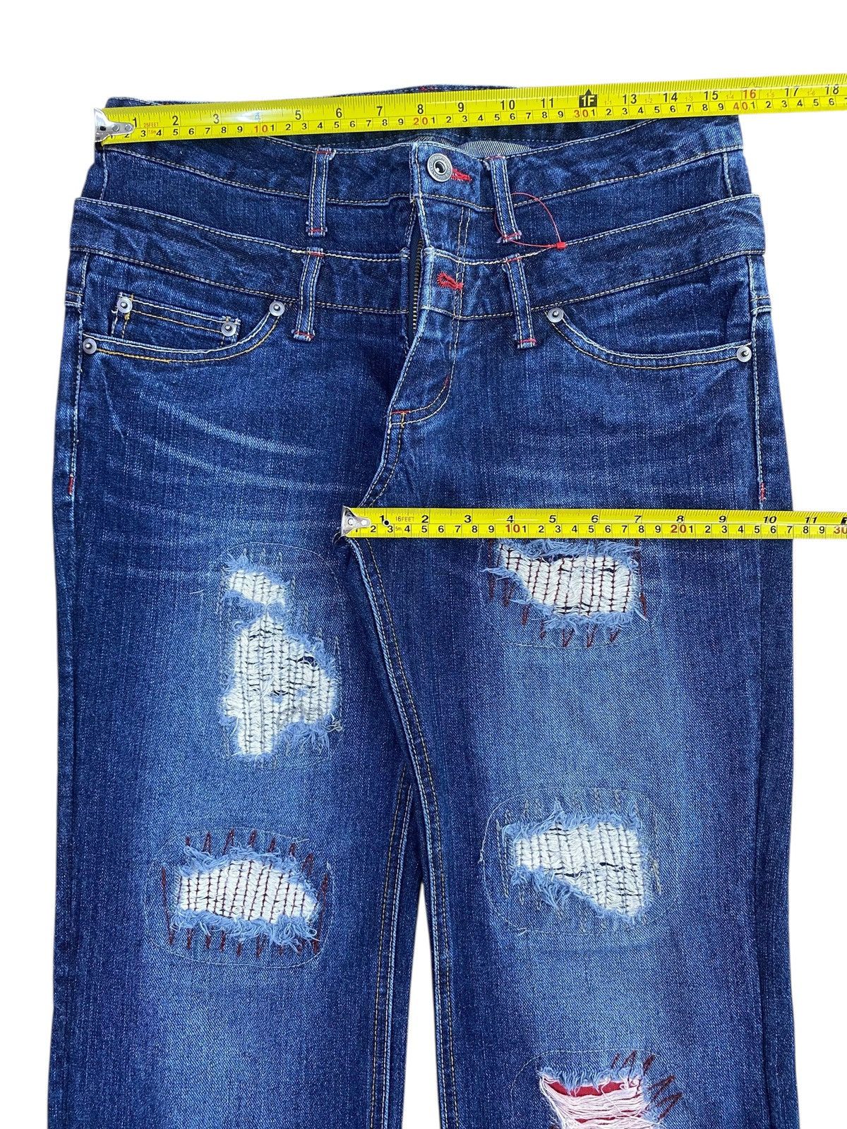 Japanese Brand Japanese Brand Whiskers Faded Wash Style Ripped Jeans Size US 32 / EU 48 - 5 Thumbnail