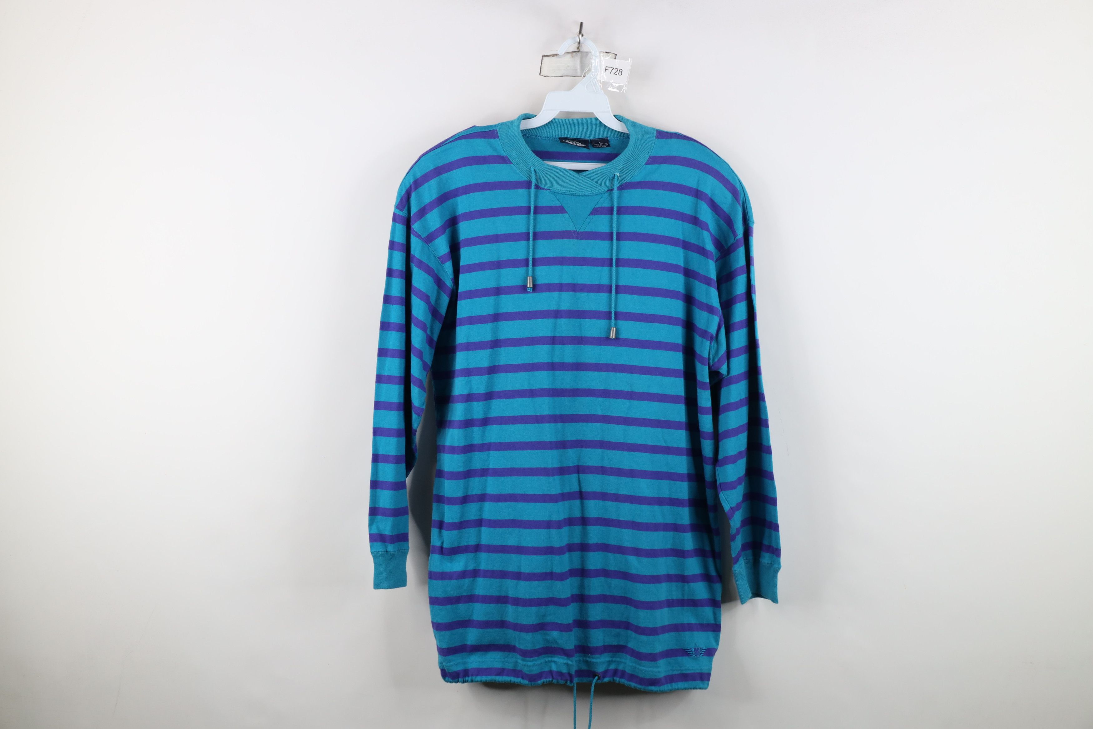 Dockers Vintage 90s Dockers Levis Striped Baggy Fit Pullover T-Shirt Size L / US 10 / IT 46 - 1 Thumbnail