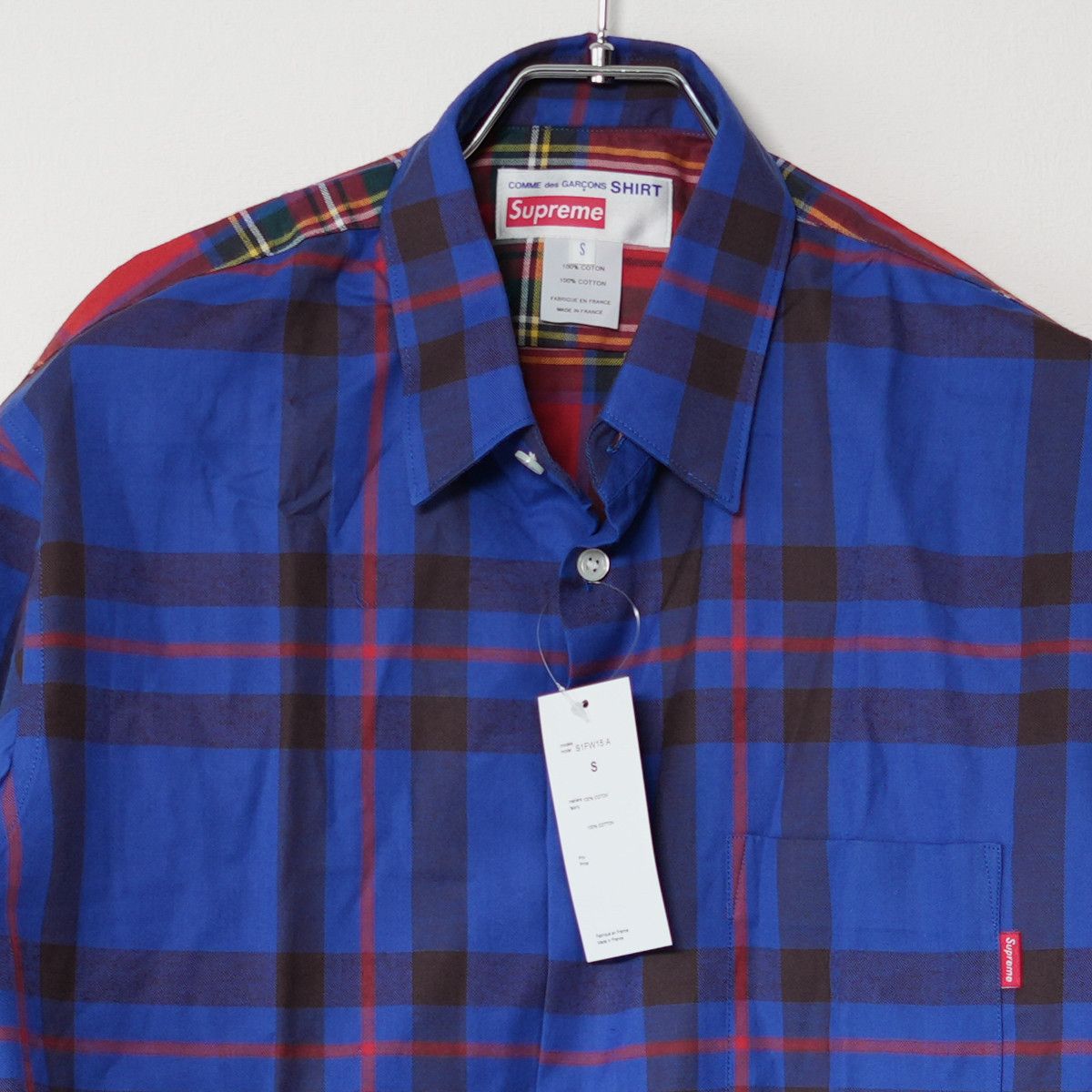 Comme des Garcons SUPREME×COMME DES GARCONS AW2015 BUTTON DOWN SHIRT Size US S / EU 44-46 / 1 - 3 Thumbnail