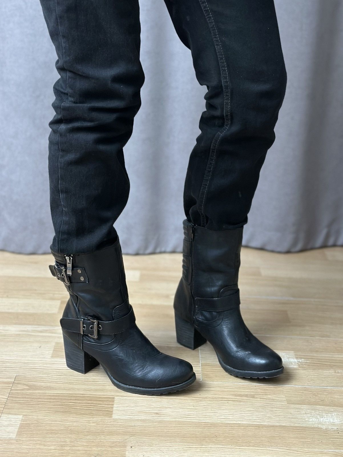 A.S.98 Vintage Leather Hight Heels AS 98 Style Gothic Rick Owens Size US 9 / IT 39 - 2 Thumbnail