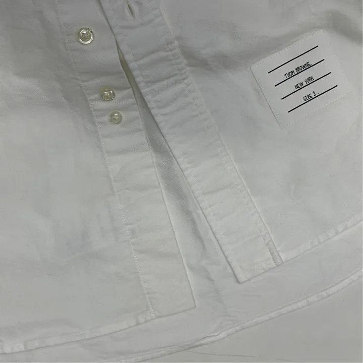 Thom Browne Thom Browne Classic Long Sleeve Shirt with Stripes -2507 Size US M / EU 48-50 / 2 - 5 Thumbnail