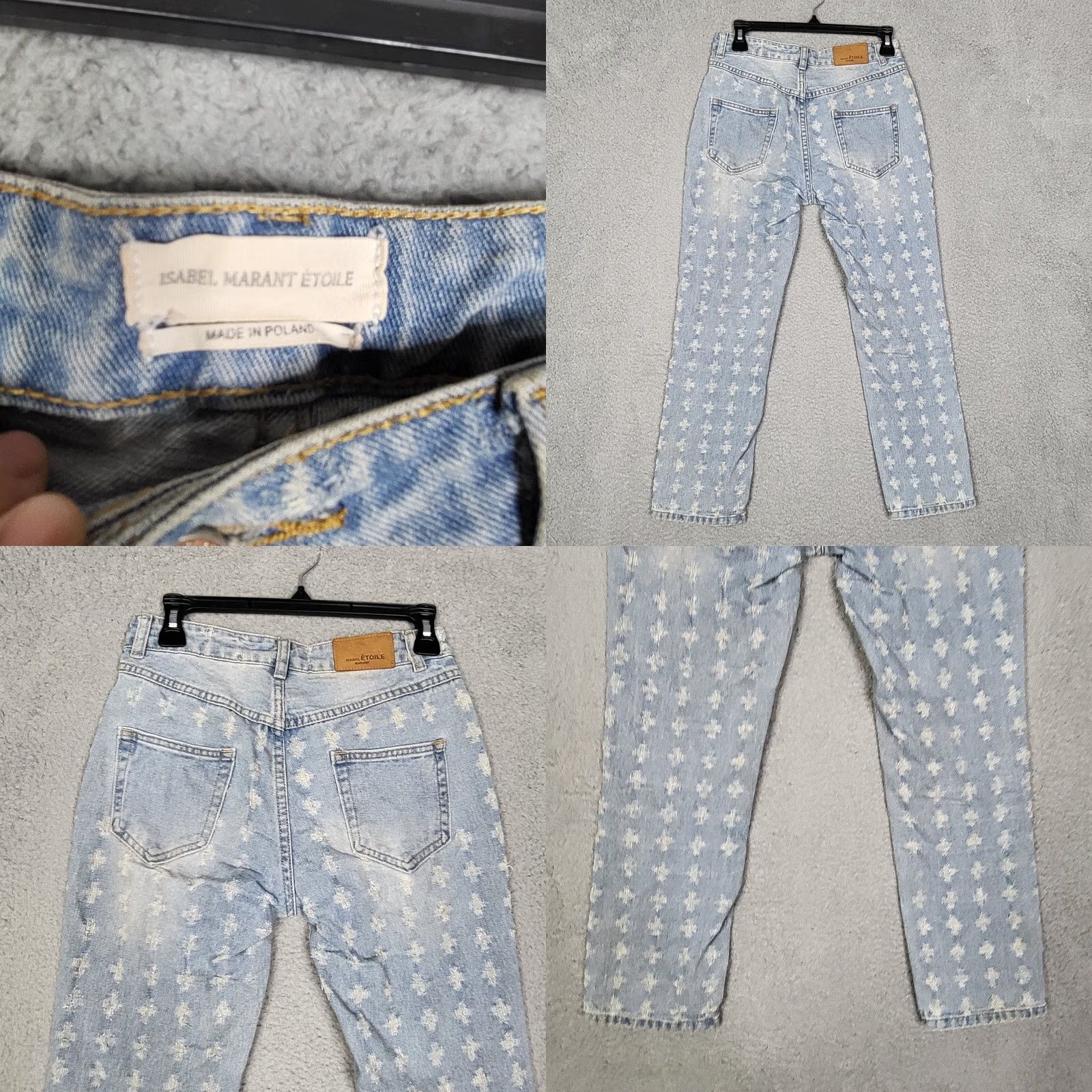 Isabel Marant Isabel Marant Jeans Corliff Girlfriend Straight Leg Size FR 34 US 2 Jeans Women Blue Size 2 Regular Inseam 24 Rise Mid Button Closure Size 26" / US 2 / IT 38 - 8 Thumbnail
