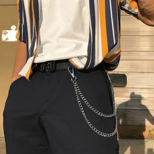 Japanese Brand 35cm + 45cm Double Chain Simple Wallet Safety Chain Size ONE SIZE - 1 Thumbnail