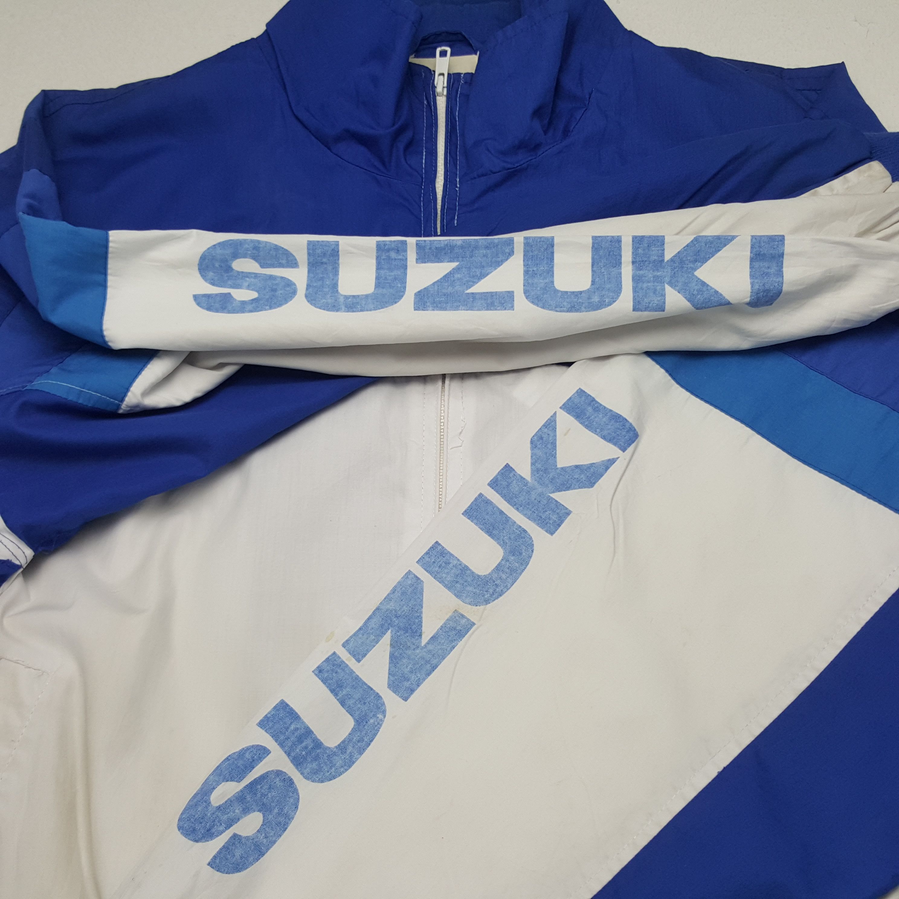 Japanese Brand × Vintage Vintage Team Suzuki MotoGP Racing Team Windbreaker Jacket Size US XXL / EU 58 / 5 - 9 Thumbnail