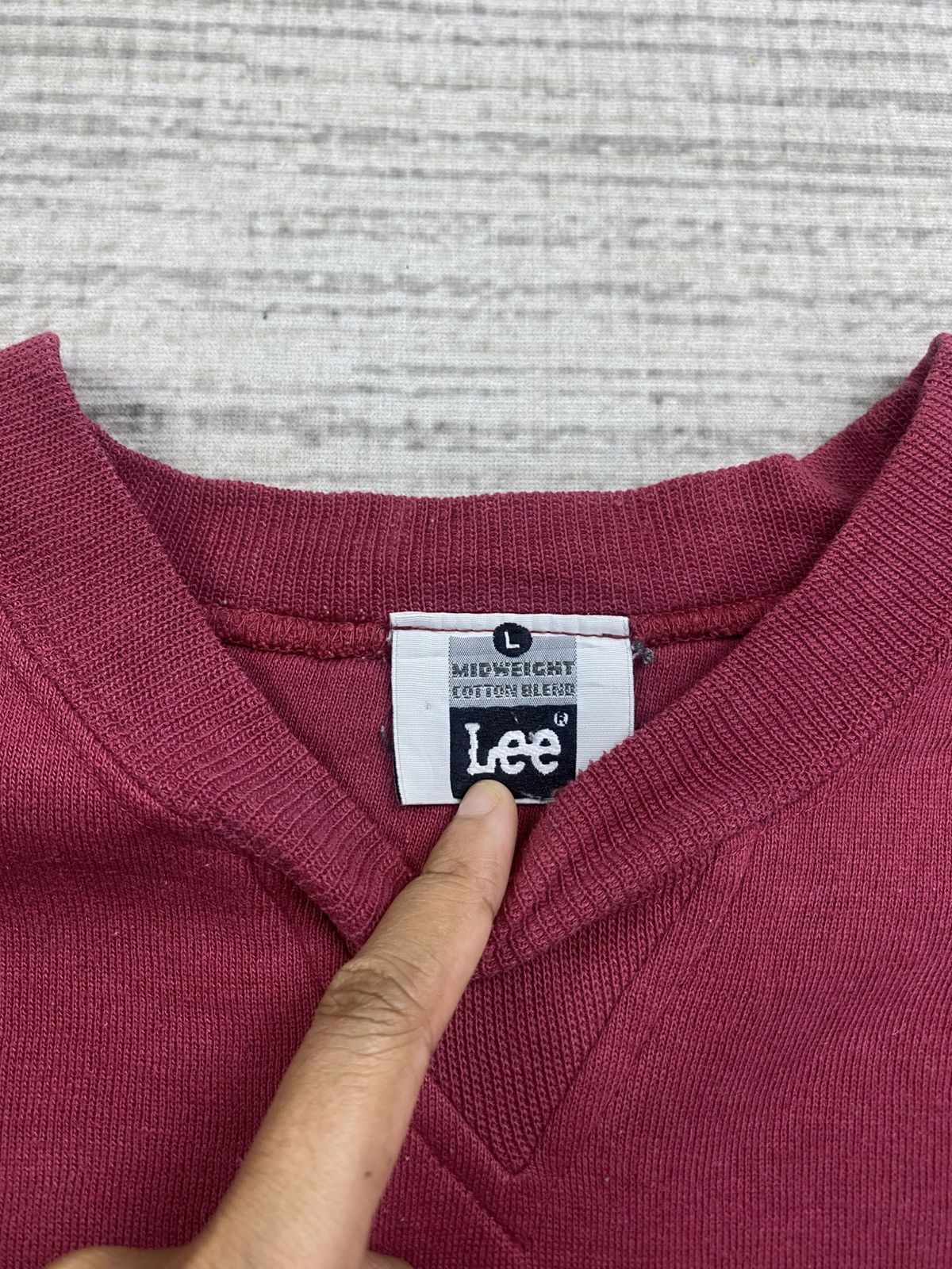 Japanese Brand × Lee Vintage 90s LEE Big Spellout Longsleeve Sweatshirt Size US M / EU 48-50 / 2 - 6 Thumbnail