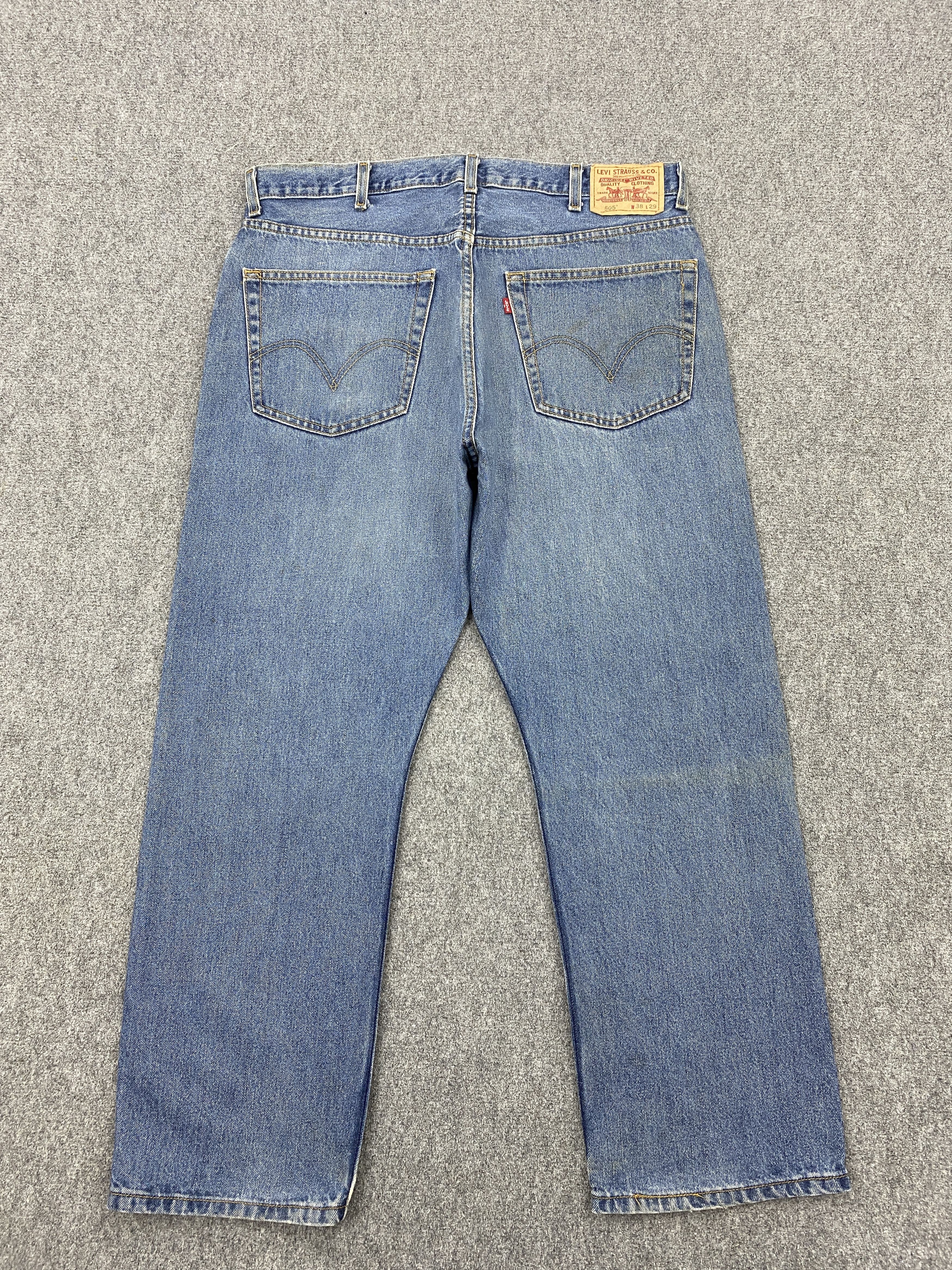 Levi's × Vintage Blue Denim Vintage Levi's 505 Jeans Size US 37 - 3 Thumbnail