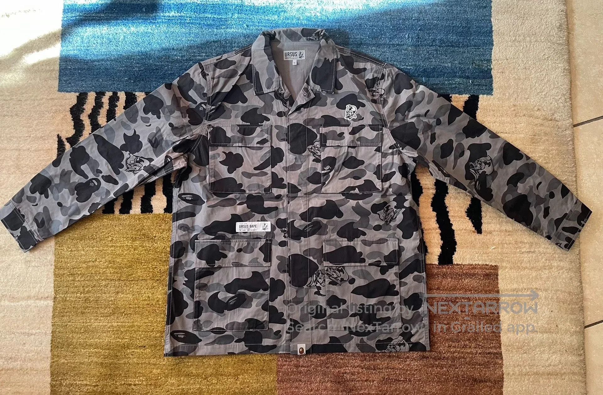 Bape Bape Ursus Camo Cargo Jacket. Size US XL / EU 56 / 4 - 1 Thumbnail