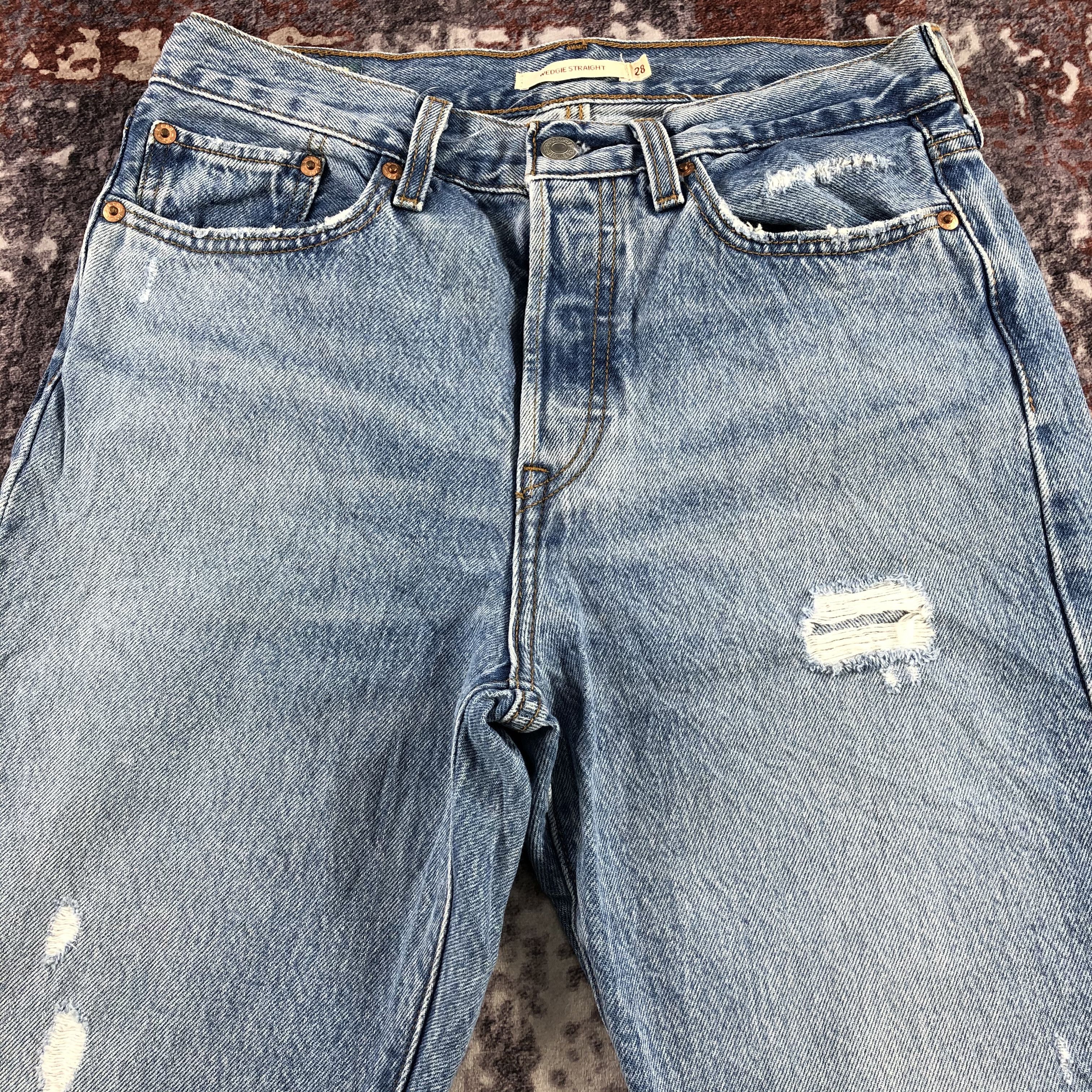 Levi's Vintage Blue Wash Levis 501 Jeans-JM3092 Size 29" - 3 Thumbnail