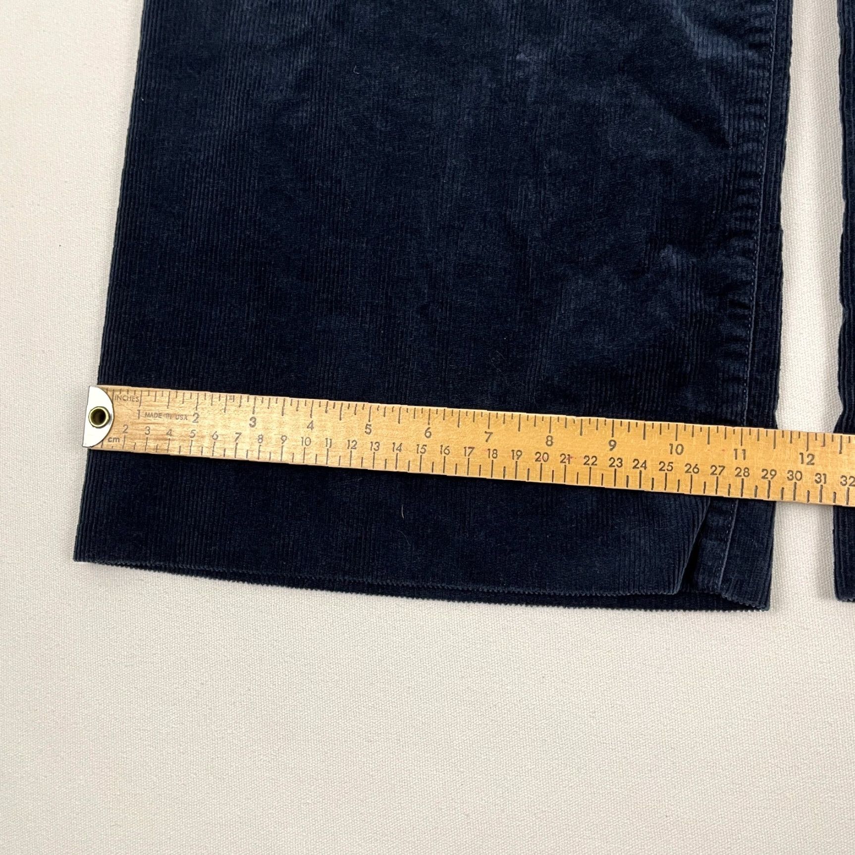 Anthropologie Maeve Anthropologie The Colette Pants Wide-Leg Cotton Corduroy Blue 32 High Rise Pockets Regular Women Size 24" / US 00 / IT 34 - 6 Thumbnail