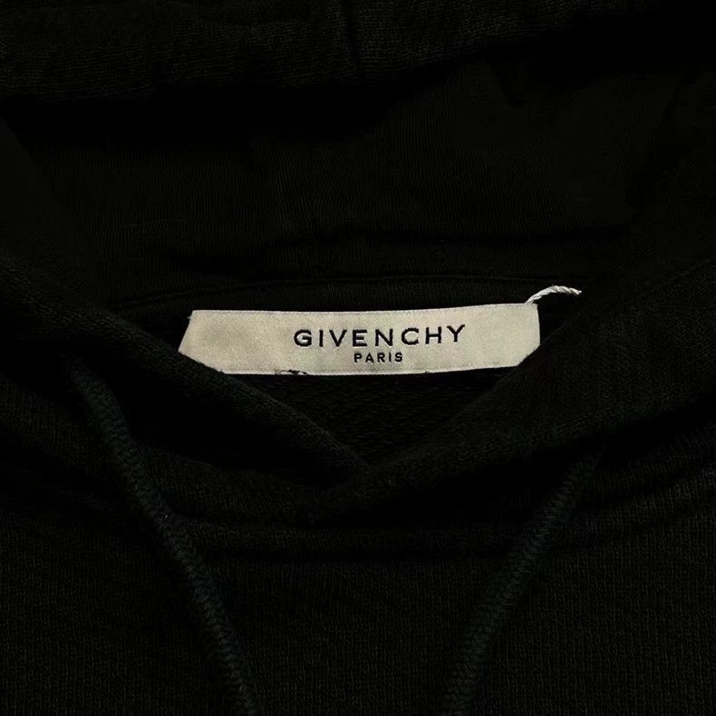 Givenchy Givenchy Black logo print hooded sweater Size US XL / EU 56 / 4 - 4 Thumbnail