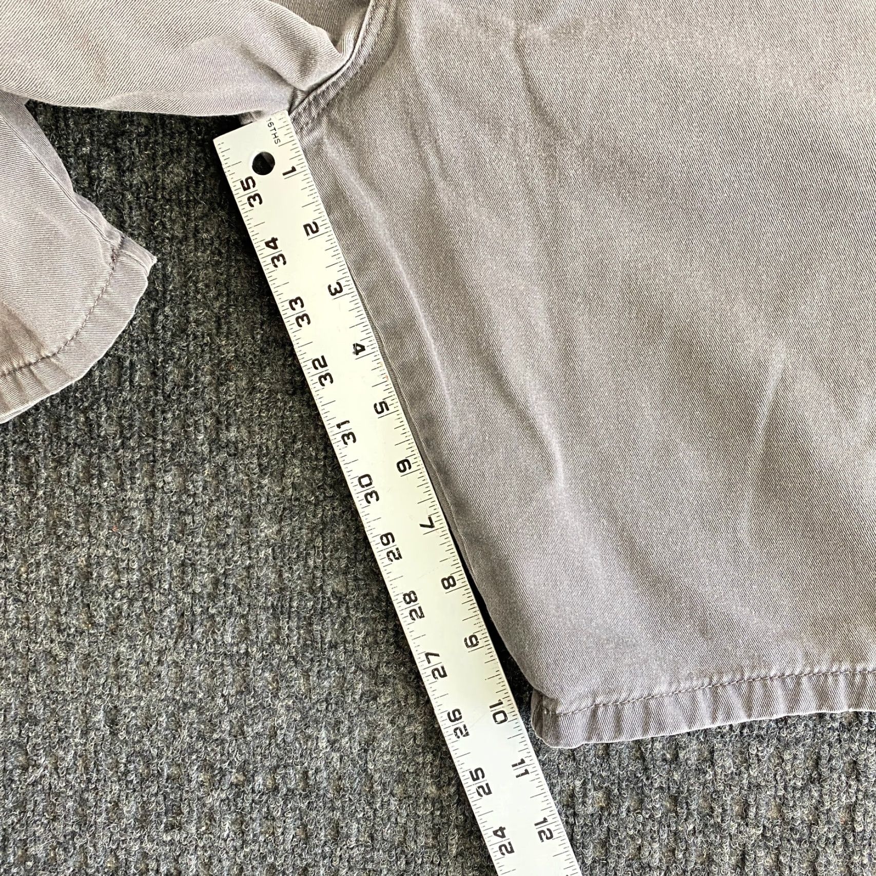 Wrangler VINTAGE Wrangler Cargo Shorts Men 42 Gray Cotton 10 in Inseam Relaxed Casual Workwear Pockets Button Front Size US 42 / EU 58 - 6 Thumbnail