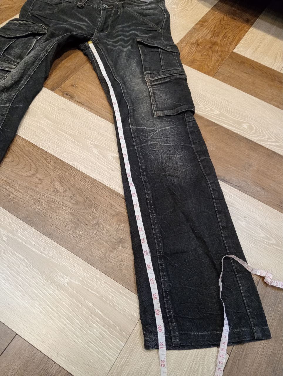 Nicole Club NICOLE CLUB FOR MEN JAPAN CARGO DENIM PANTS Size US 32 / EU 48 - 15 Thumbnail
