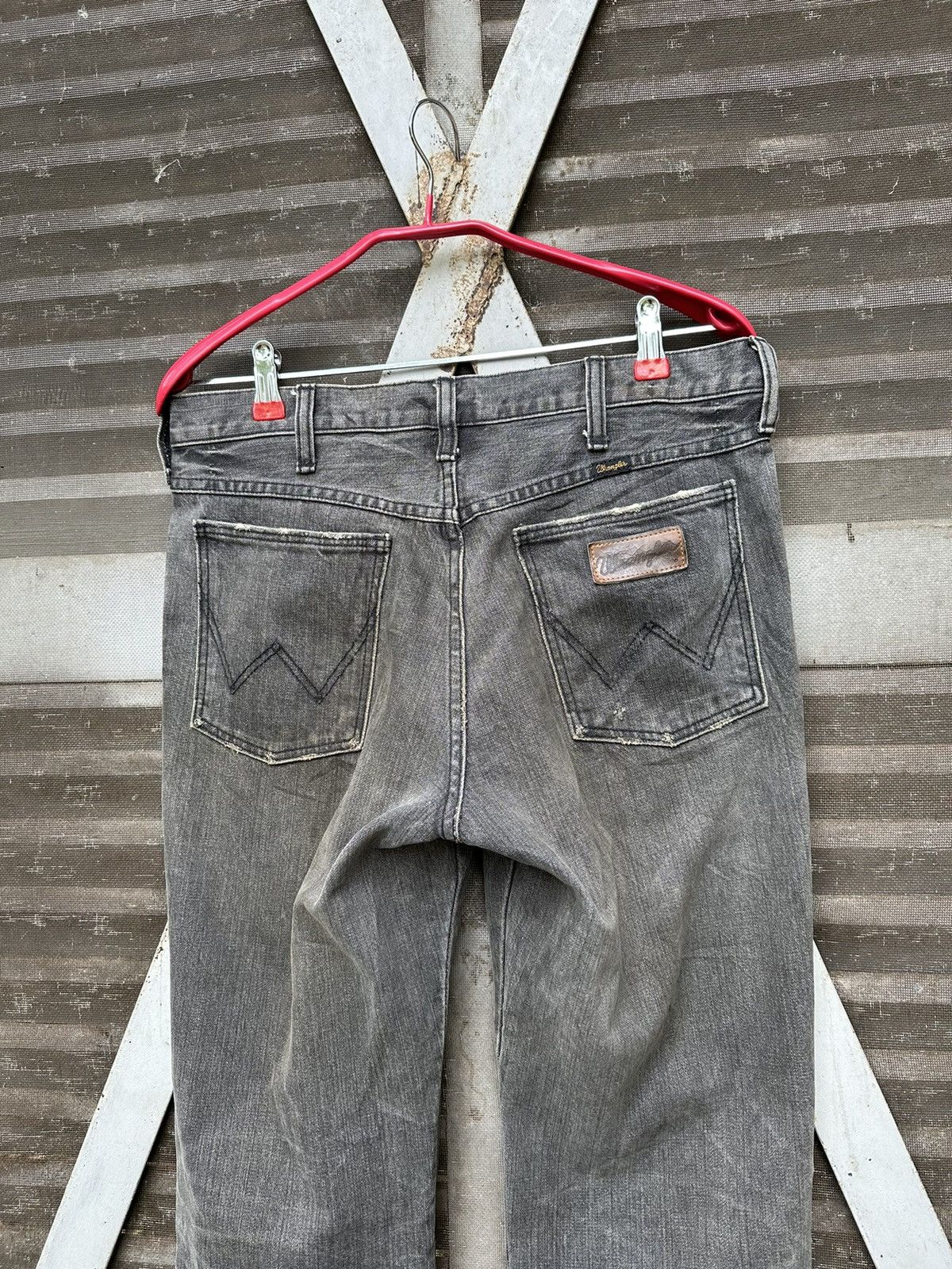 Wrangler 👹Vintage Wrangler Bootcut Grey Jeans Size US 30 / EU 46 - 11 Thumbnail
