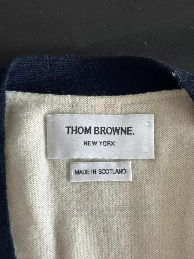Thom Browne Thom Browne Colorblock Cashmere Cardigan Size US XXS / EU 40 - 3 Thumbnail