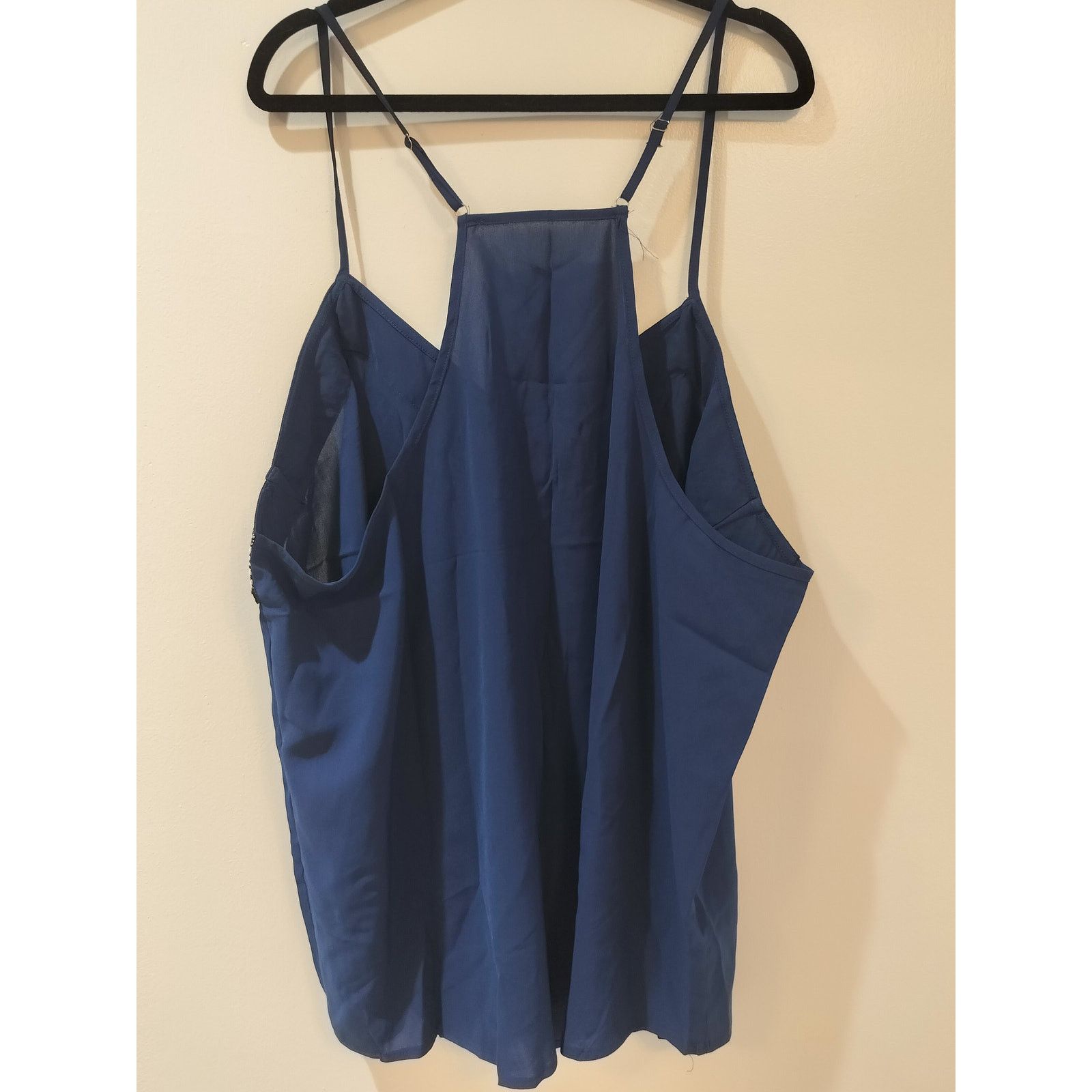 Other Dreamkue Plus 4X Navy Blue Cami Tank Embroidered Trim Size 4XL / US 24-26 - 4 Thumbnail