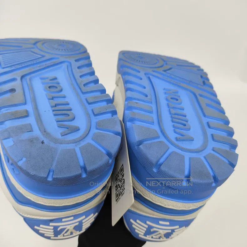 Louis Vuitton Louis Vuitton Blue Fat Ding shoes Size US 7 / IT 37 - 7 Thumbnail
