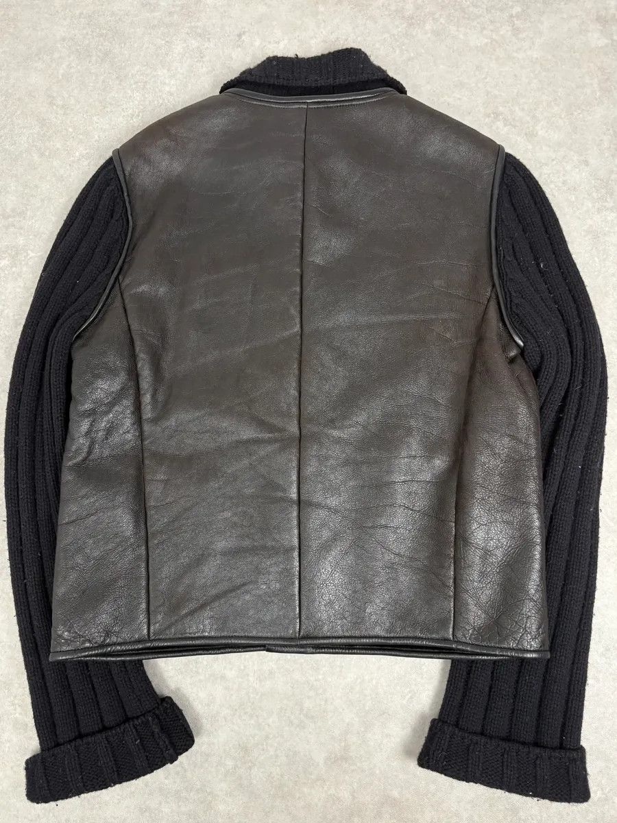 Jil Sander 2000s Jil Sander Brown Shearling Leather Wool Jacket Size US M / EU 48-50 / 2 - 4 Thumbnail