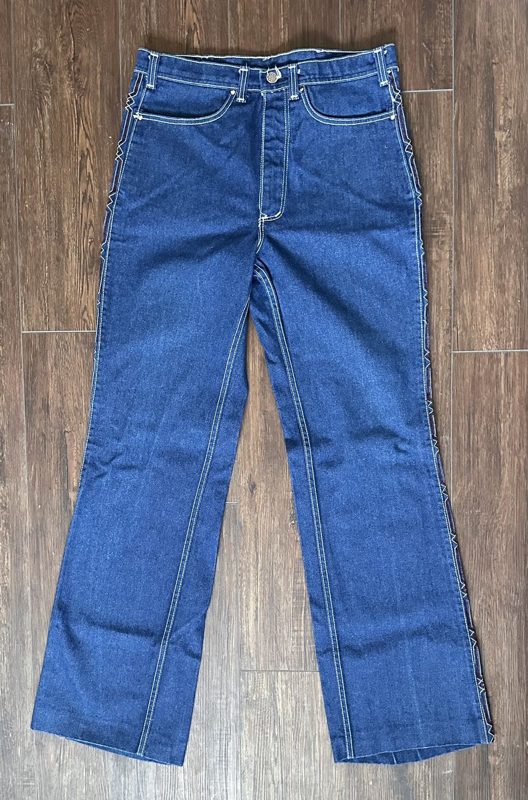 Vintage Vintage 1970s western style jeans Size US 34 / EU 50 - 2 Thumbnail