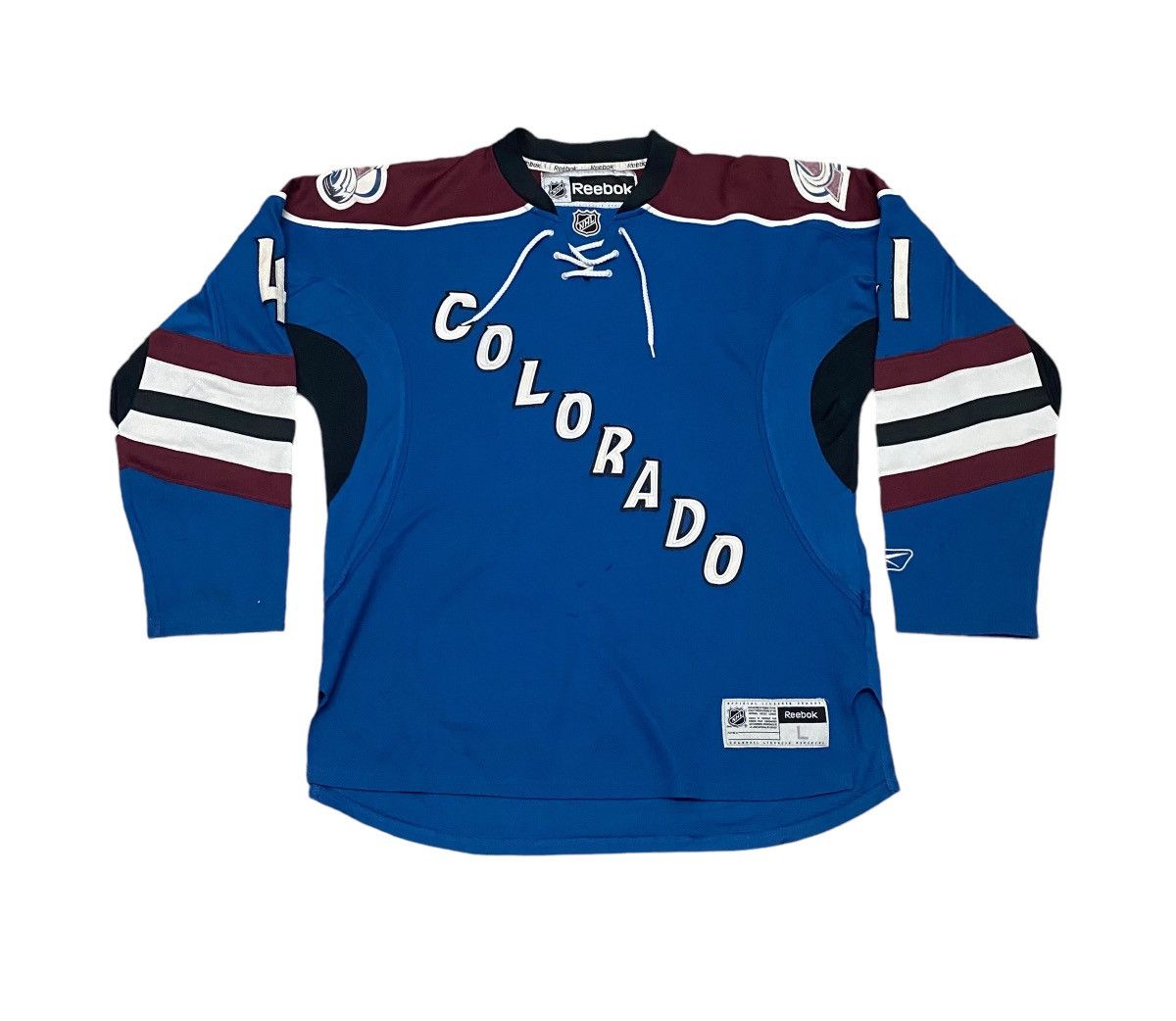 COLORADO AVALANCHE REEBOK JERSEY SIZE LARGE NHL