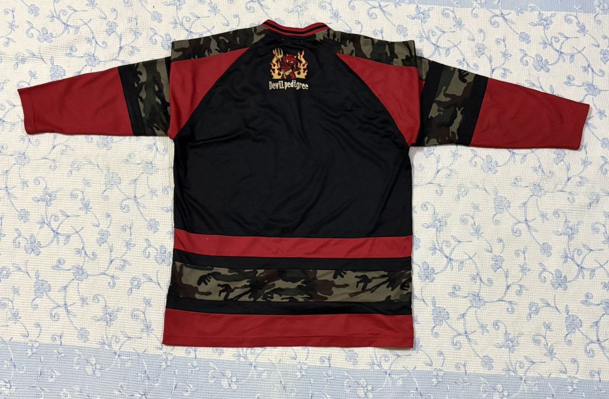 Vintage Blaze up Chap Shirt V Collar Shirt Embroidery Devil Size US L / EU 52-54 / 3 - 8 Thumbnail