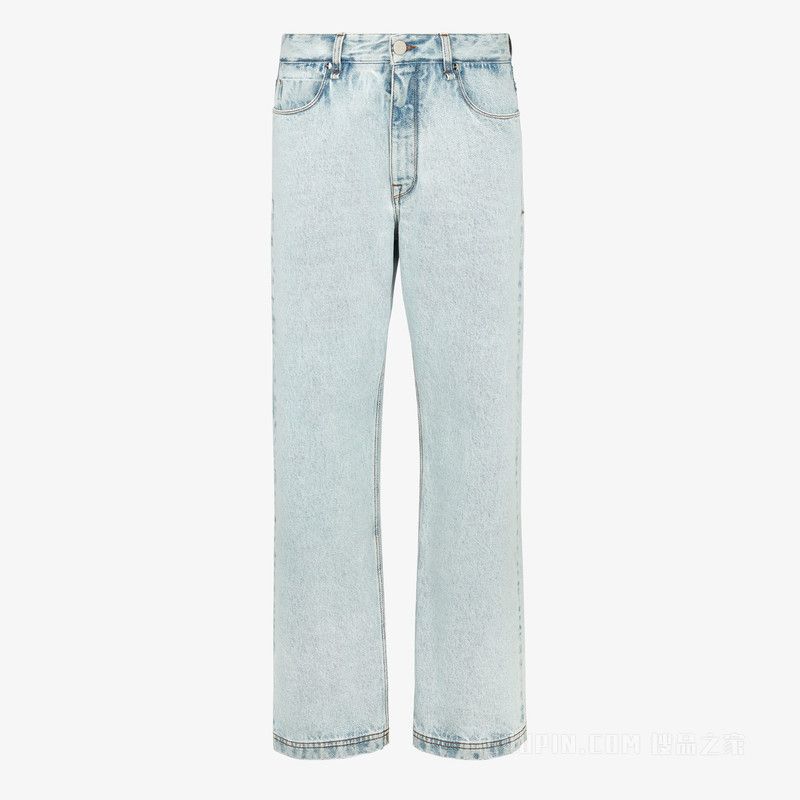 Fendi o1s1wg110126 Long Jeans in Light Blue Size US 34 / EU 50 - 1 Thumbnail
