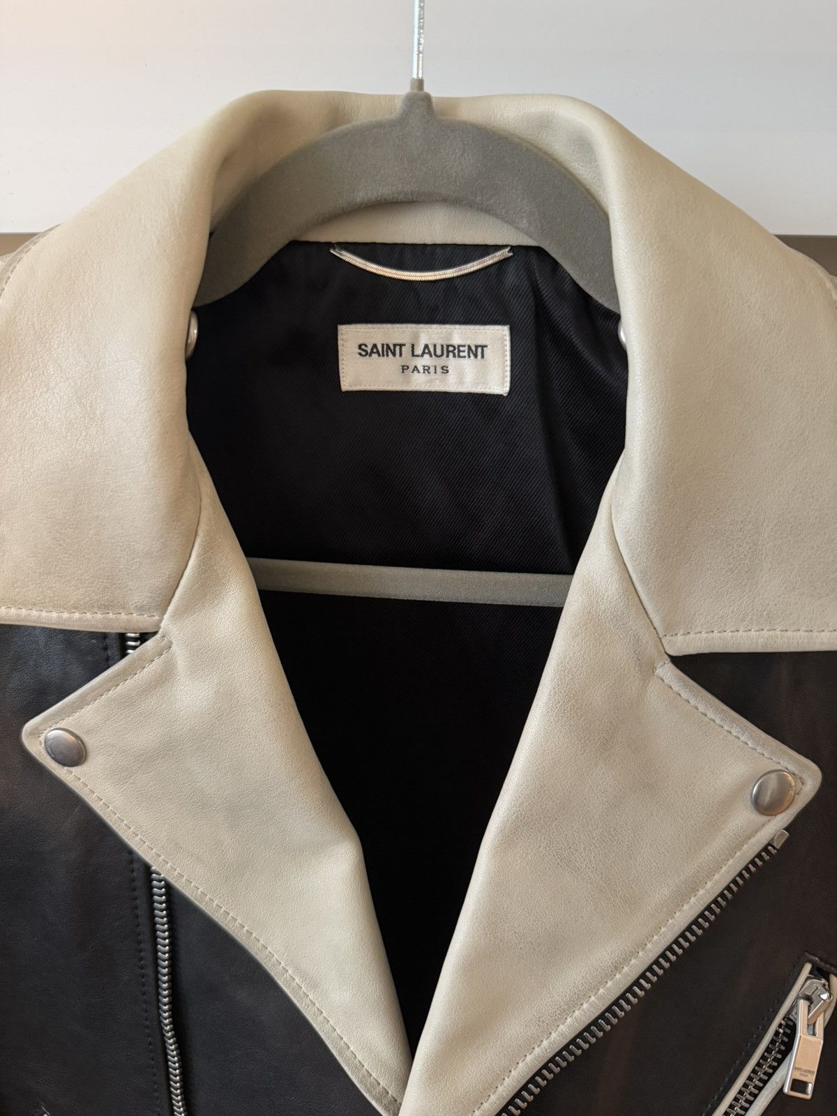 Saint Laurent Paris Saint Laurent Paris hedi slimane leather bike jacket Size US S / EU 44-46 / 1 - 3 Thumbnail