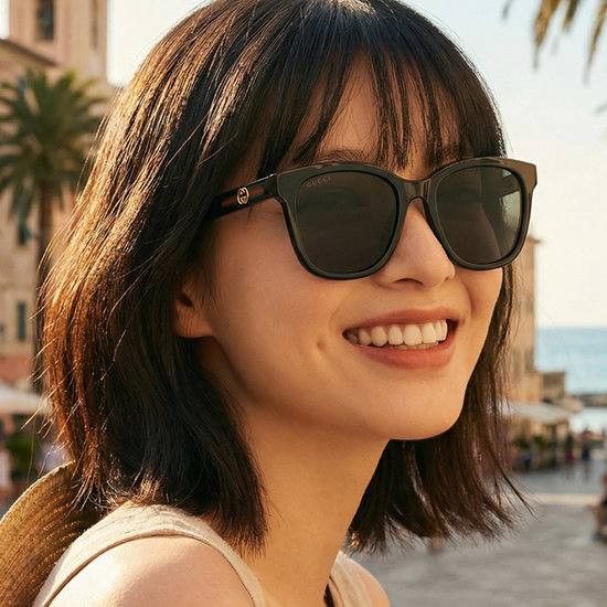 Gucci Gucci GG1984SK 004 Unisex Sunglasses Violet Square Frame Size ONE SIZE - 4 Thumbnail