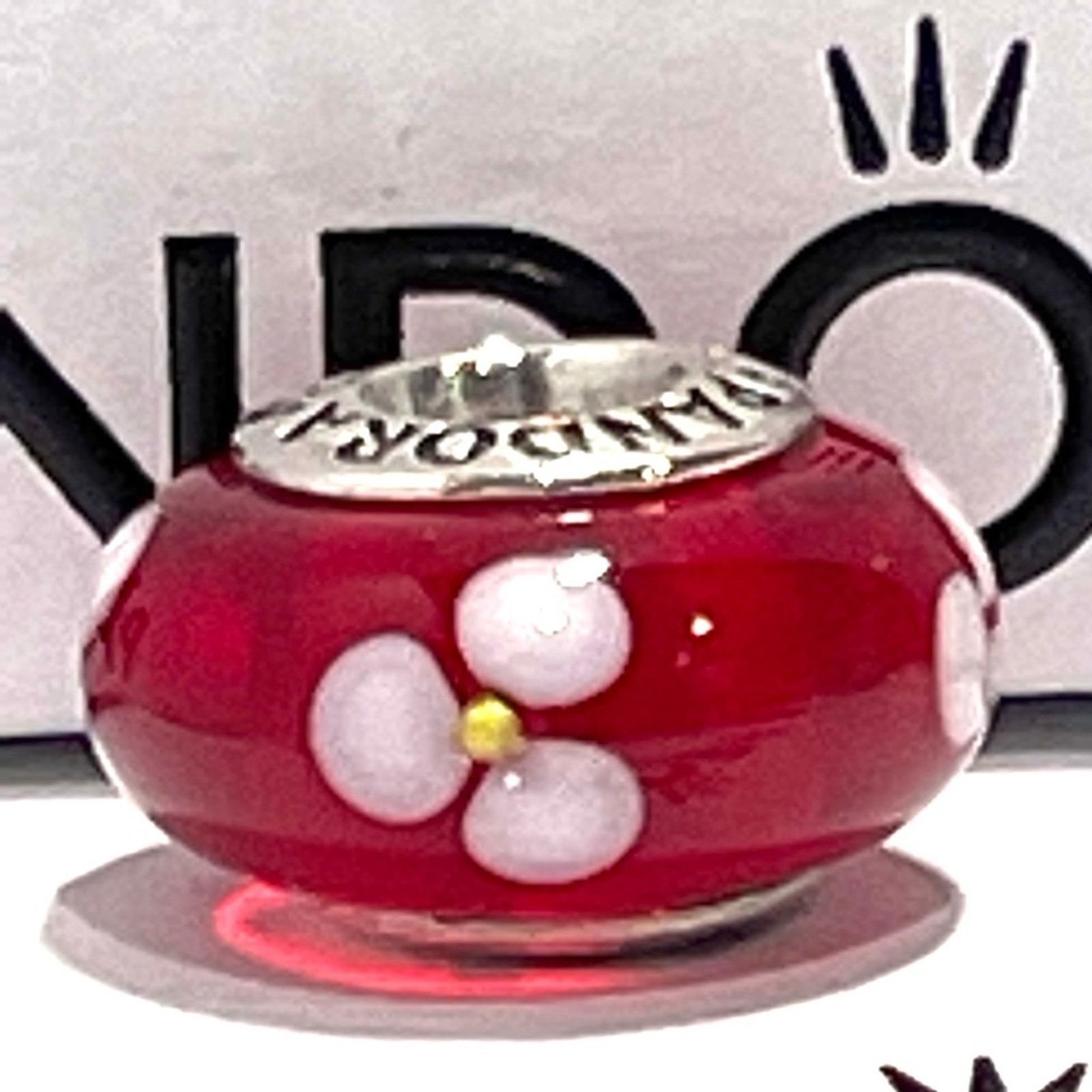 pandora PANDORA Retired Red Murano Glass Flowers Bead - 790622 Size ONE SIZE - 3 Thumbnail