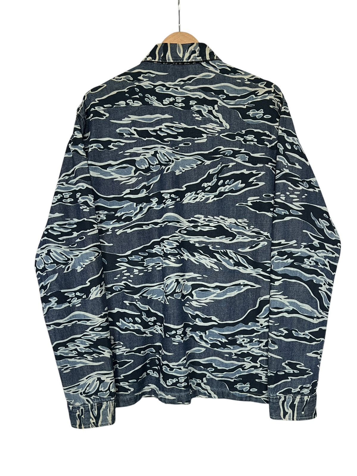 Avirex Avirex Tiger Stripes Military Army Button Shirt Size US L / EU 52-54 / 3 - 2 Thumbnail