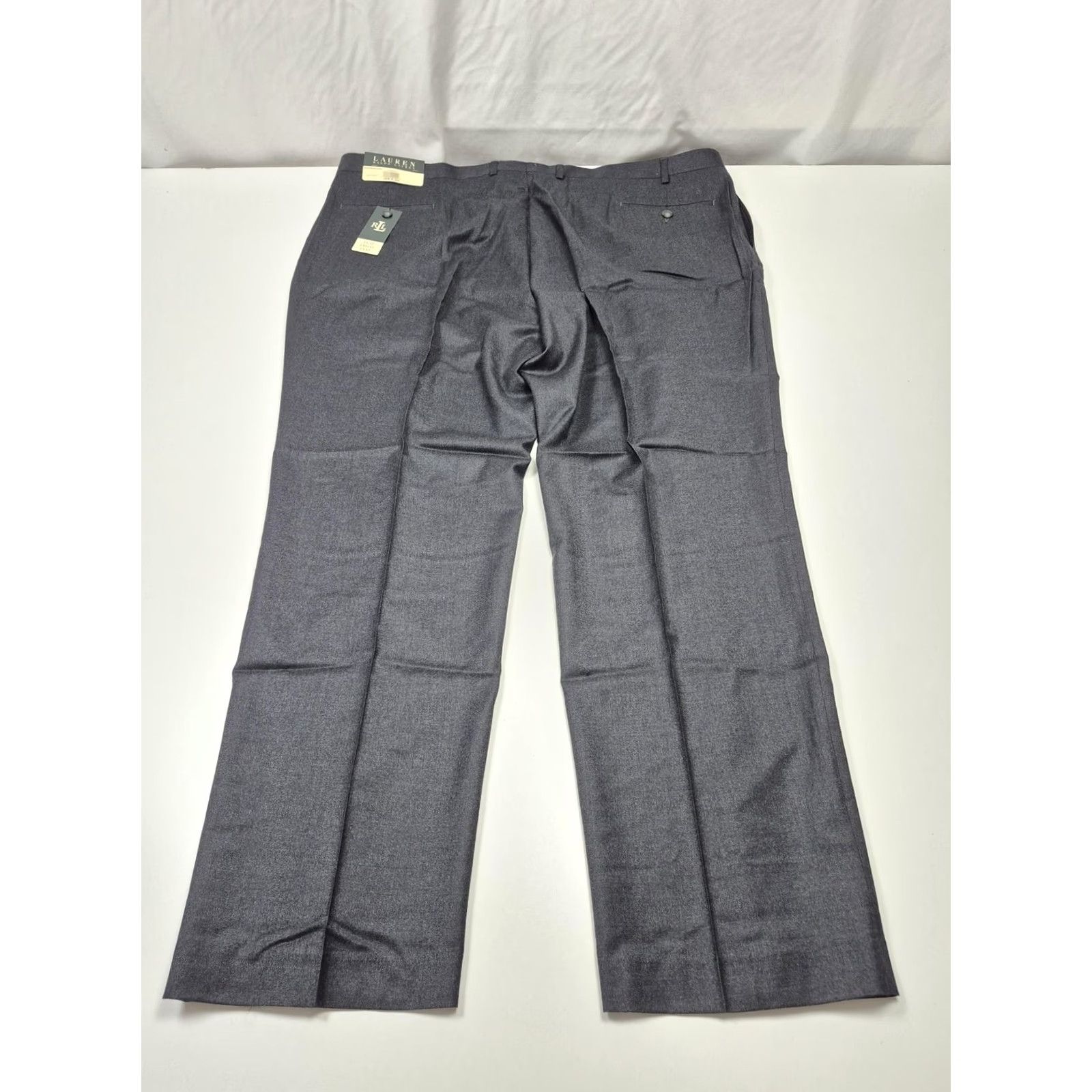 Ralph Lauren VINTAGE Lauren Ralph Lauren Dress Pants Mens 46x32 Gray Wool Flat Front NWT Office Size US 30 / EU 46 - 5 Thumbnail