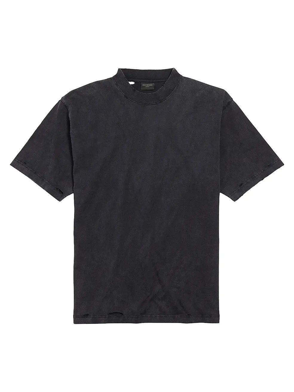Balenciaga o1bcso1str0426 Painted T-Shirt Medium Fit in Black Size US XS / EU 42 / 0 - 1 Thumbnail