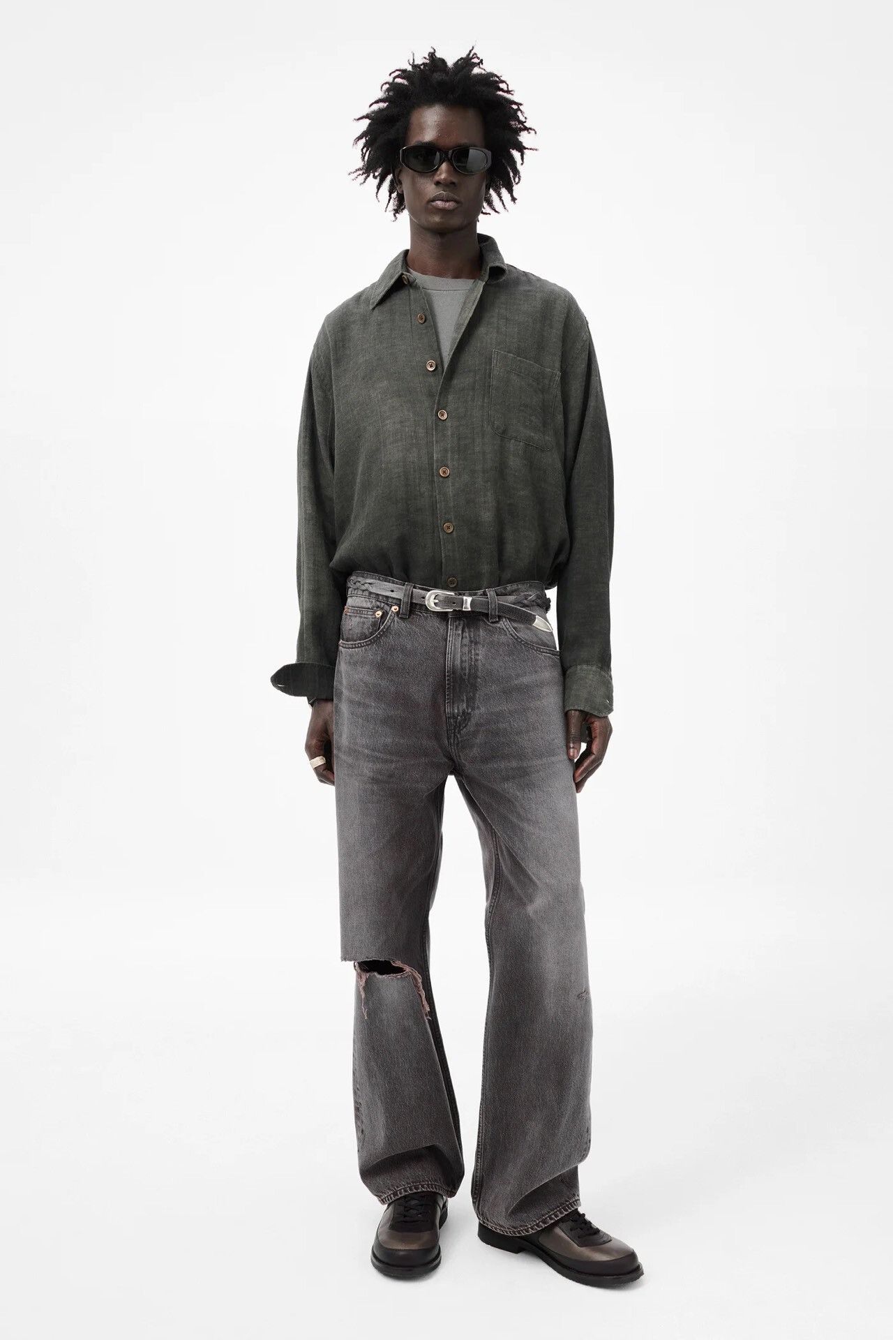 Our Legacy Our Legacy Highwaist Coffee Denim Pants Size US 30 / EU 46 - 2 Thumbnail