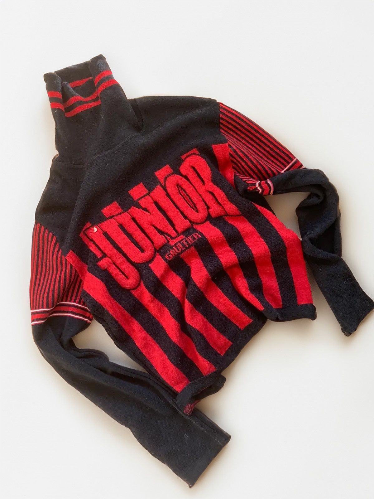 Jean Paul Gaultier Jean Paul Gaultier Football 1990's Junior turtleneck sweater Size US S / EU 44-46 / 1 - 2 Thumbnail