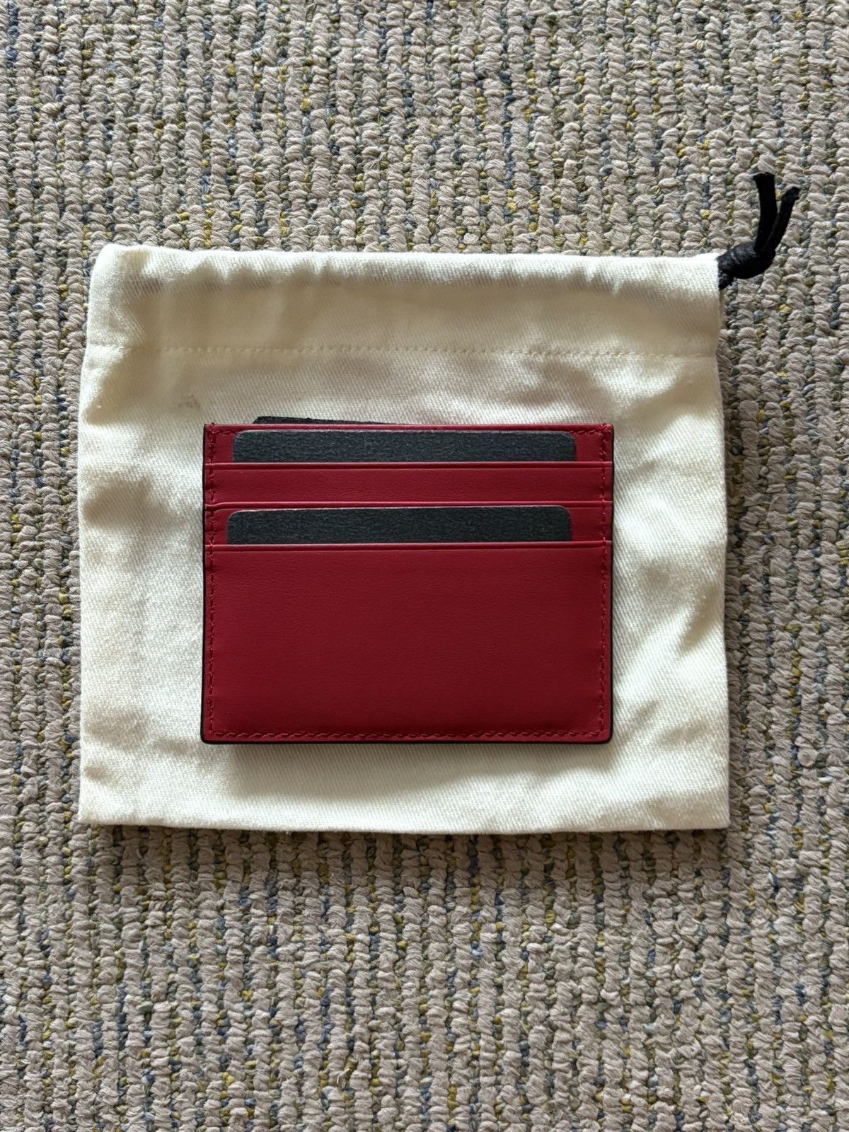 Fendi *RARE* Gold Monster Eye Red Leather Card Holder Size ONE SIZE - 2 Thumbnail