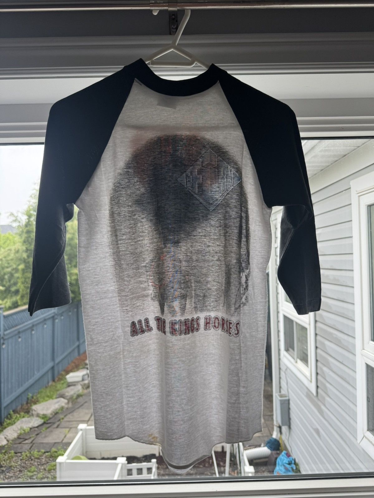 Vintage Vintage 80s Jimmy Page The Firm 3/4 Raglan Single Stitch Tee Size US M / EU 48-50 / 2 - 8 Thumbnail