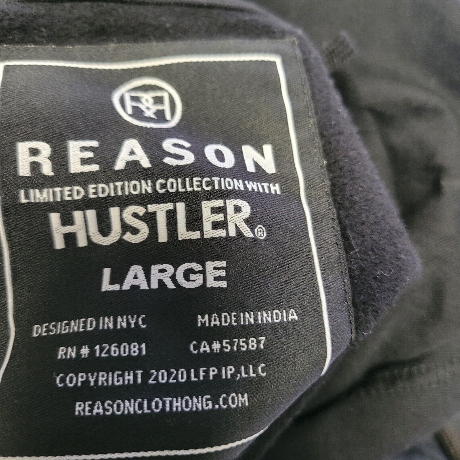 Reason Brand Hustler Hoodie Men's. Size Large. New Without