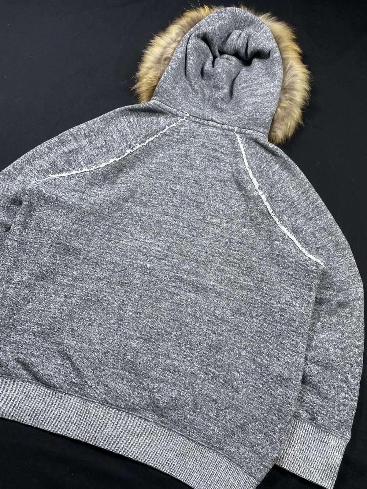 20471120 Vintage Japanese L.T.S Zip Fur Hoodie Size US L / EU 52-54 / 3 - 9 Thumbnail