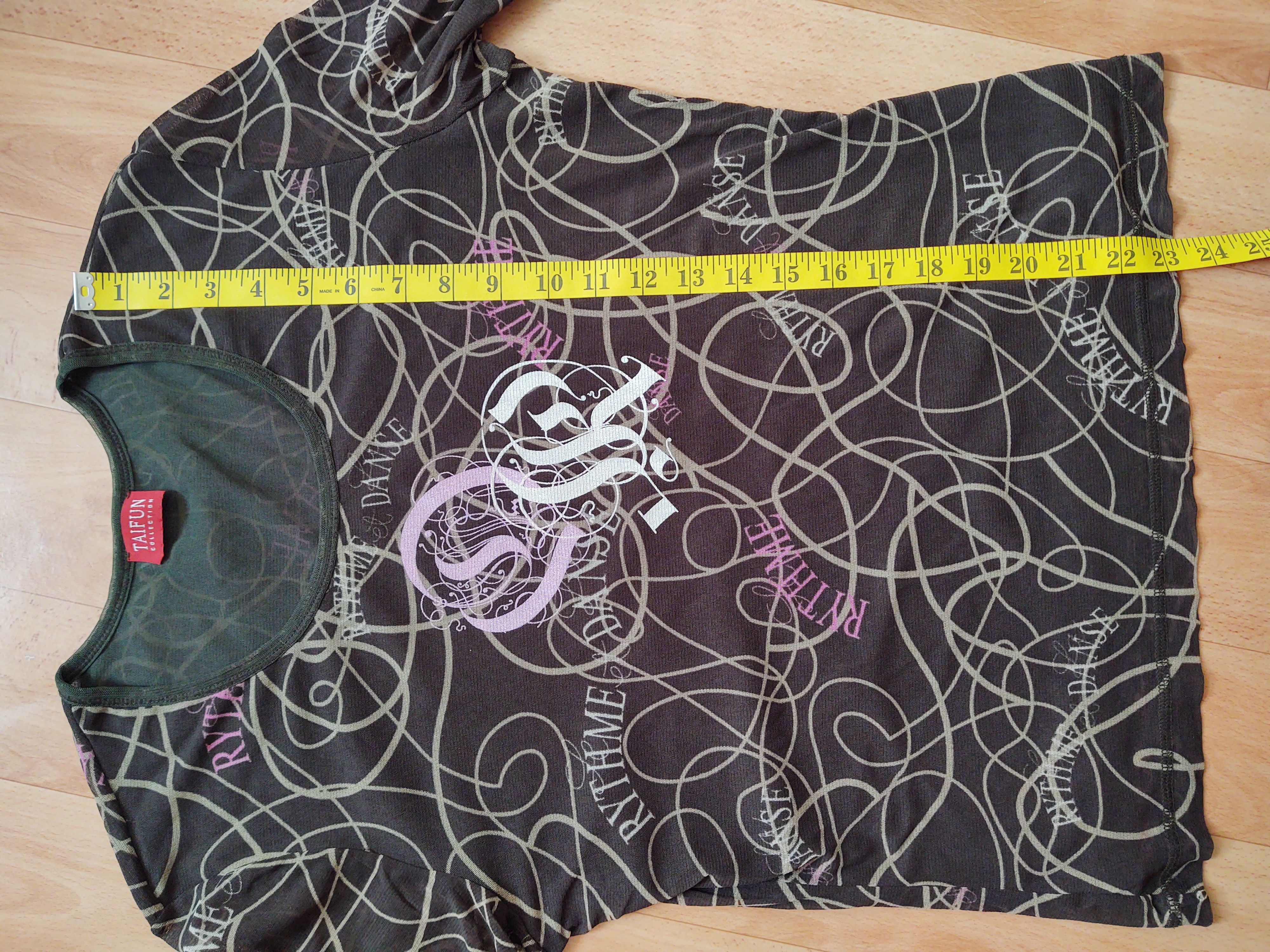 Japanese Brand y2k mesh longsleeve sz L Taifun Size L / US 10 / IT 46 - 6 Thumbnail