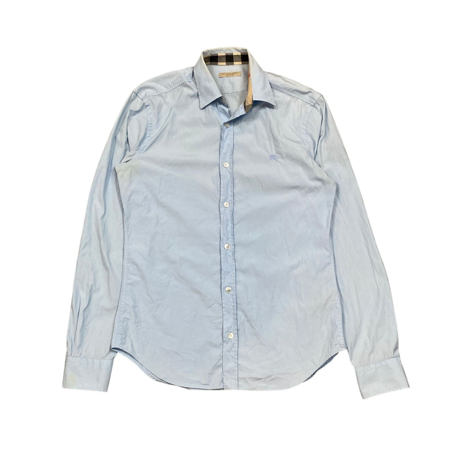 Burberry Burberry Brit Button Up Embroidered Crest Nova Cuff Shirt S Size US S / EU 44-46 / 1 - 1 Thumbnail