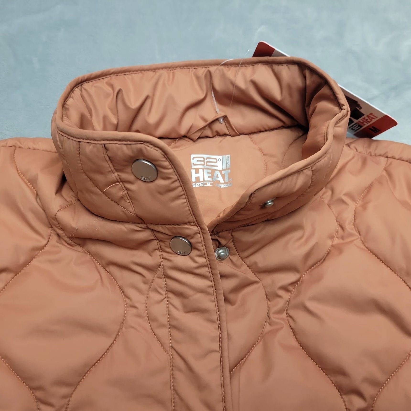 Vintage 32 Degrees Heat Jacket Womens M Pink Quilted Puffer Coat Outdoor Lightweight Wind-Resistant Pockets Snap Closure Size M / US 6-8 / IT 42-44 - 4 Thumbnail