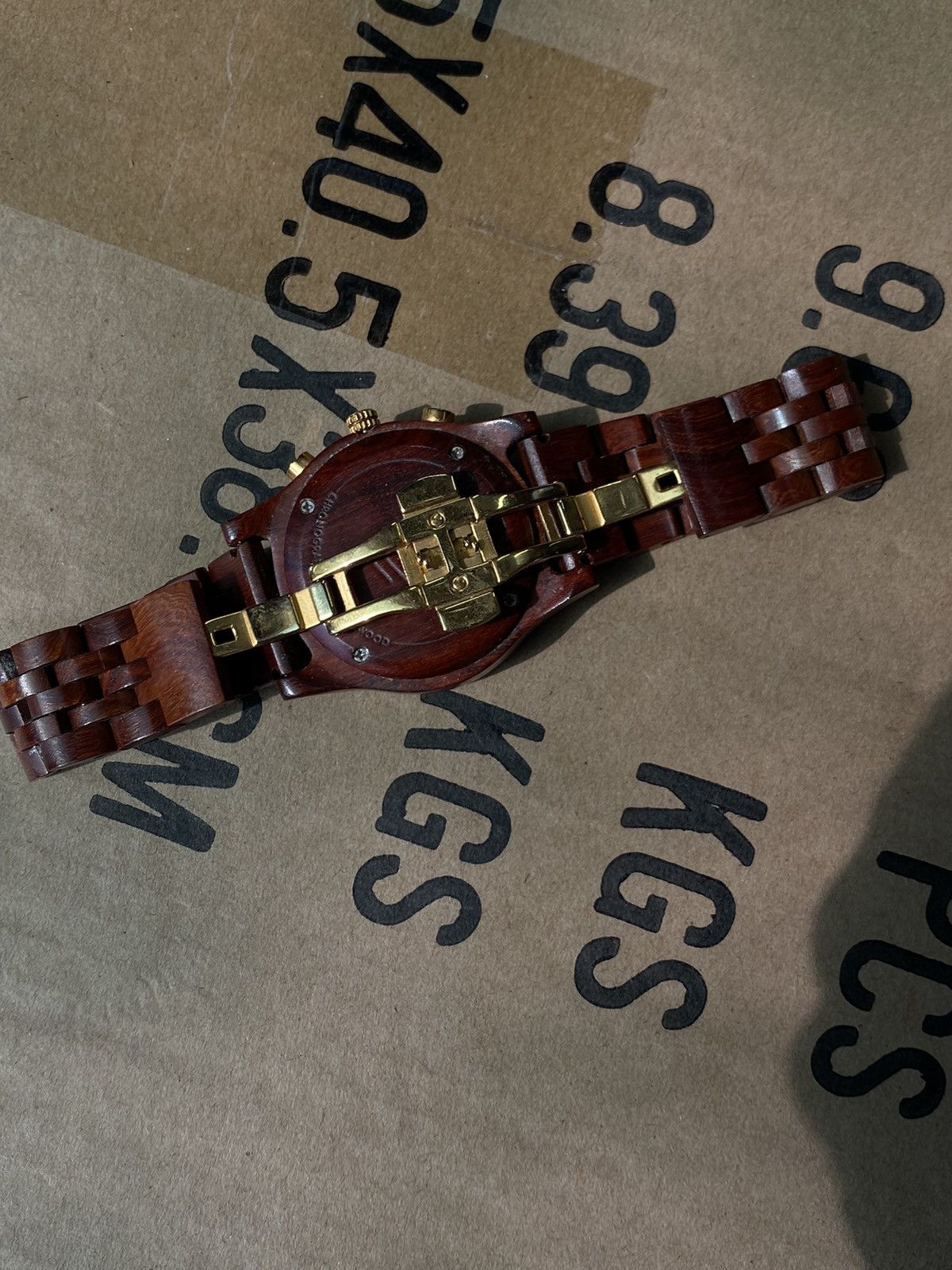 Jewelry × Vintage AB AETERNO Wooden Chronograph Watch Italian Design Size ONE SIZE - 4 Thumbnail