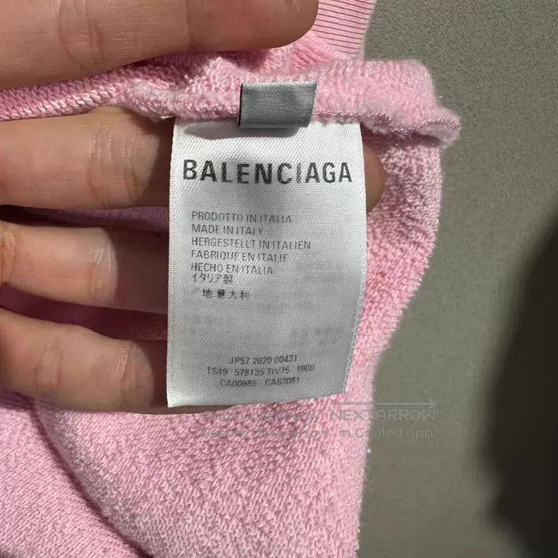 Balenciaga Balenciaga Pink Crew Hoodie Sweatshirt Size US XS / EU 42 / 0 - 5 Thumbnail