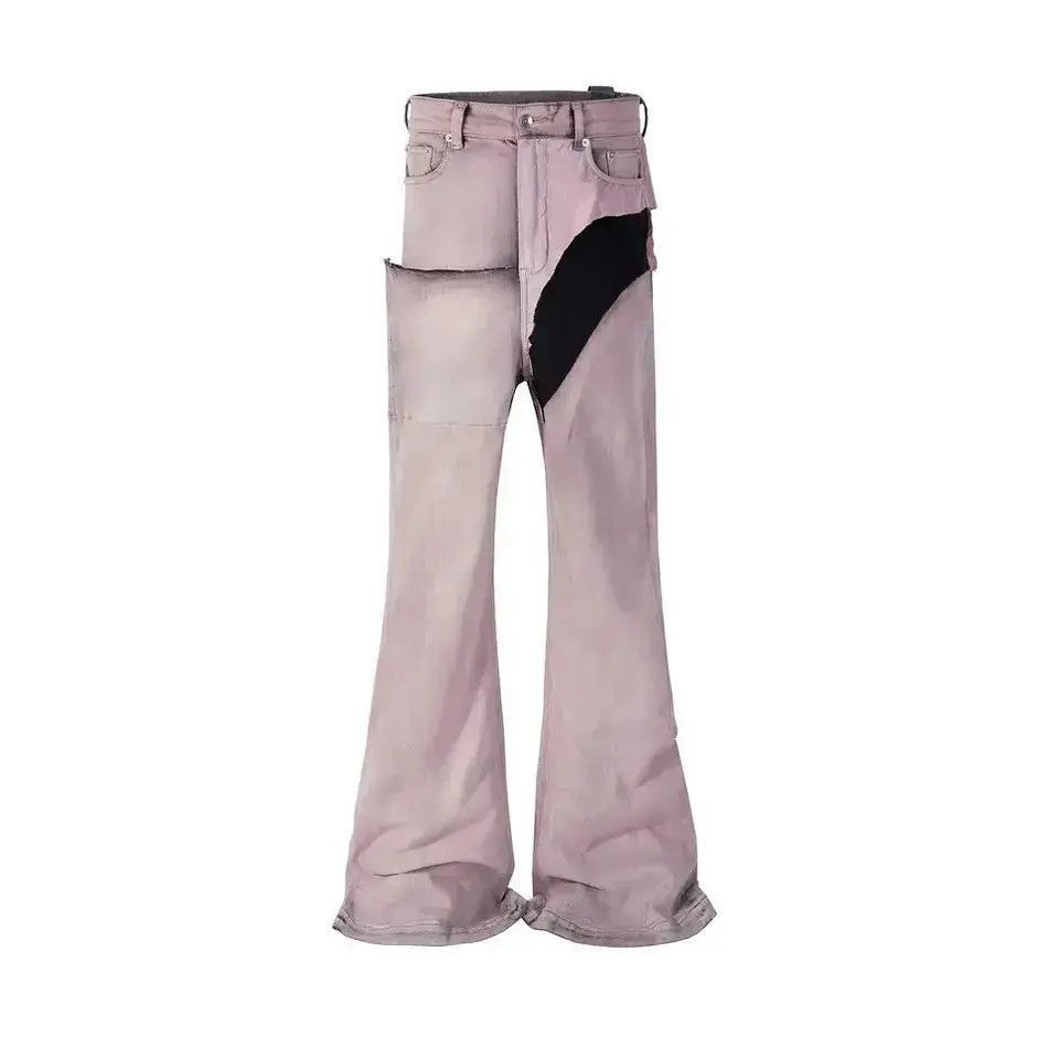 Japanese Brand Ribbons Dirty Washed Baggy Jeans Pants streetwear y2k Size US 34 / EU 50 - 5 Thumbnail