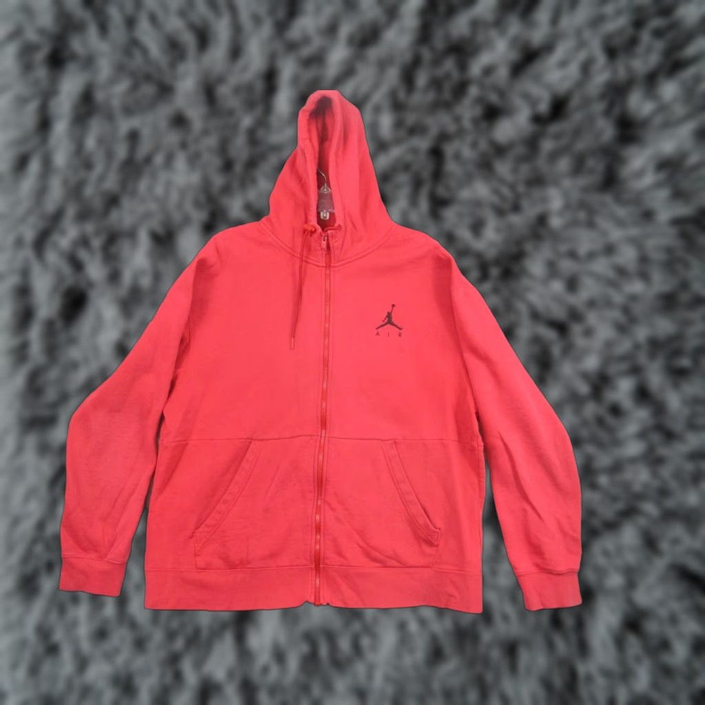 Jordan Brand Jordan Hoodie Mens XL Red Full Zip Fleece Sweatshirt Athletic Jumpman CK6679-687 Size US XL / EU 56 / 4 - 1 Thumbnail