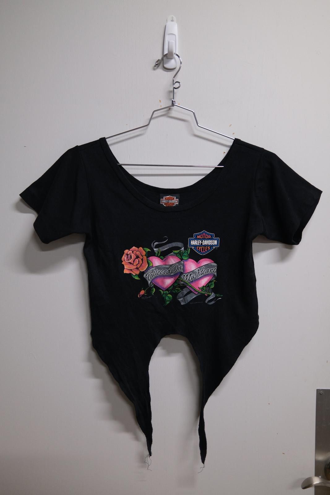 Harley Davidson 00's Harley Davidson Tattooed On My Heart T-Shirt Size S / US 4 / IT 40 - 1 Thumbnail
